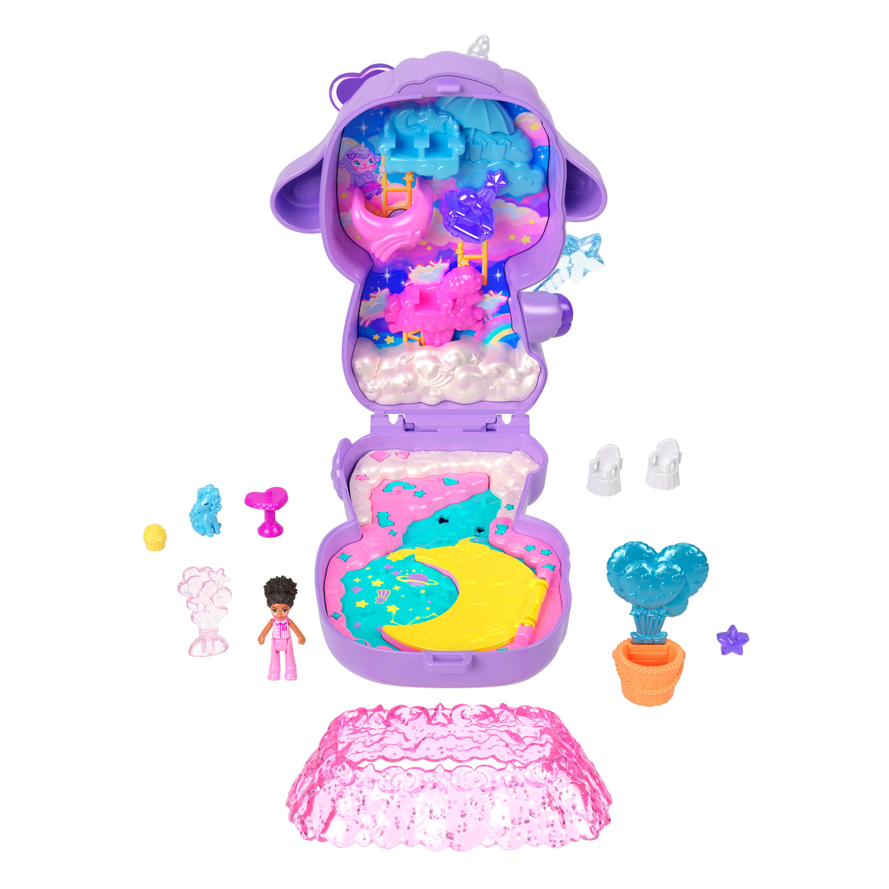 Voir la diapositive 5 : MATTEL Polly Pocket - Coffret Agneau Féérique