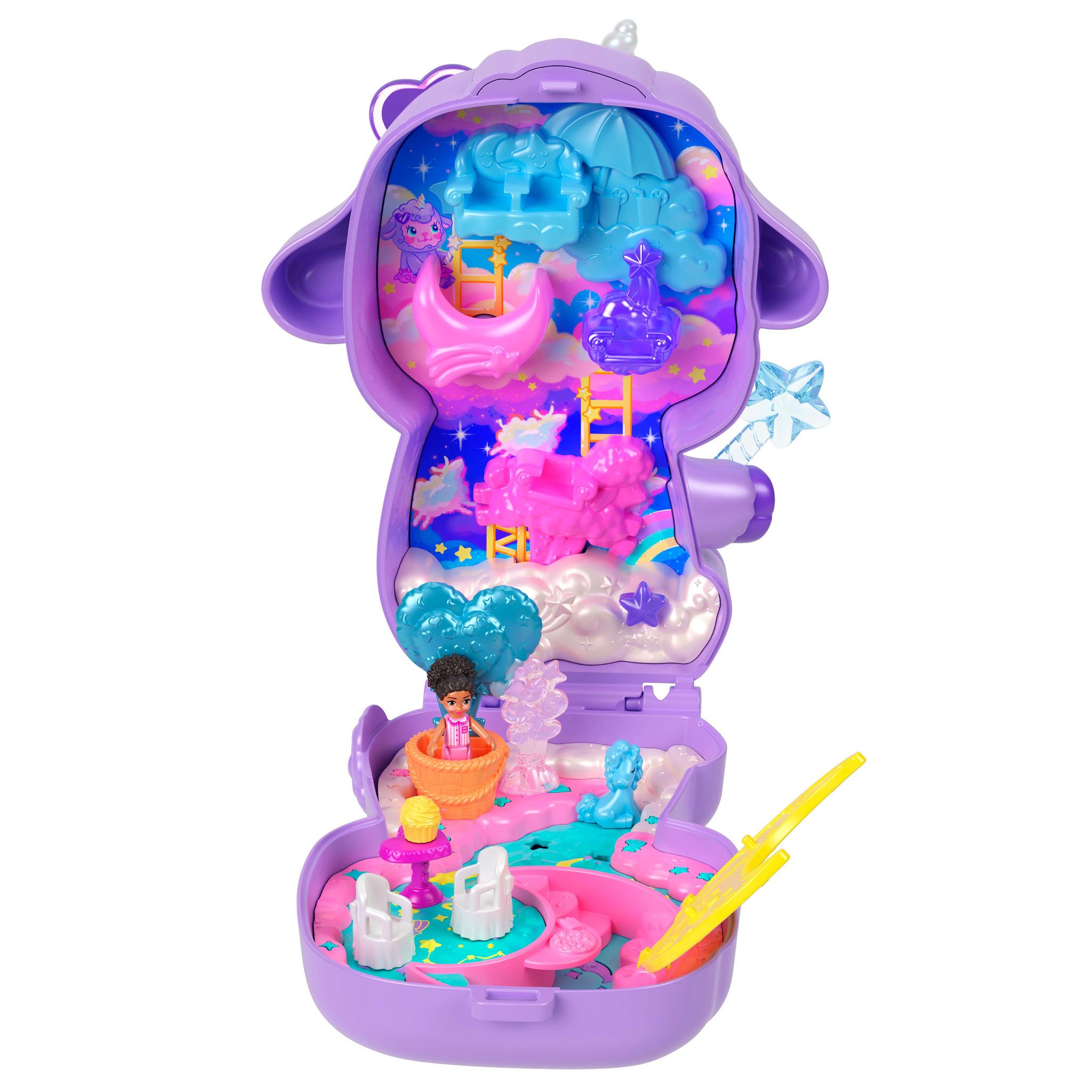 Voir la diapositive 8 : MATTEL Polly Pocket - Coffret Agneau Féérique