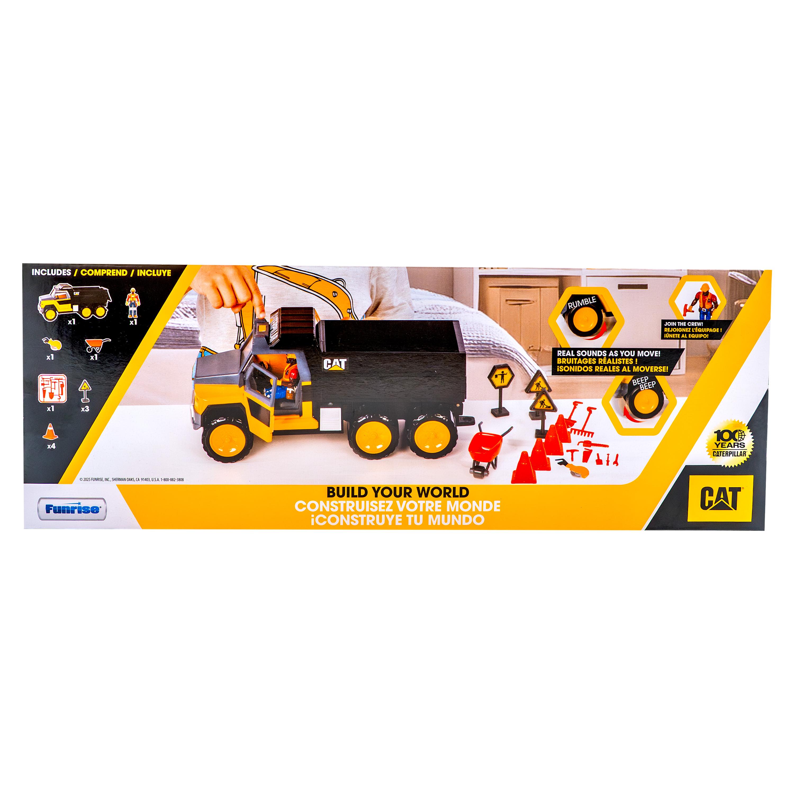 Voir la diapositive 4 : CAT Camion Benne Workforce Jaune et Noir