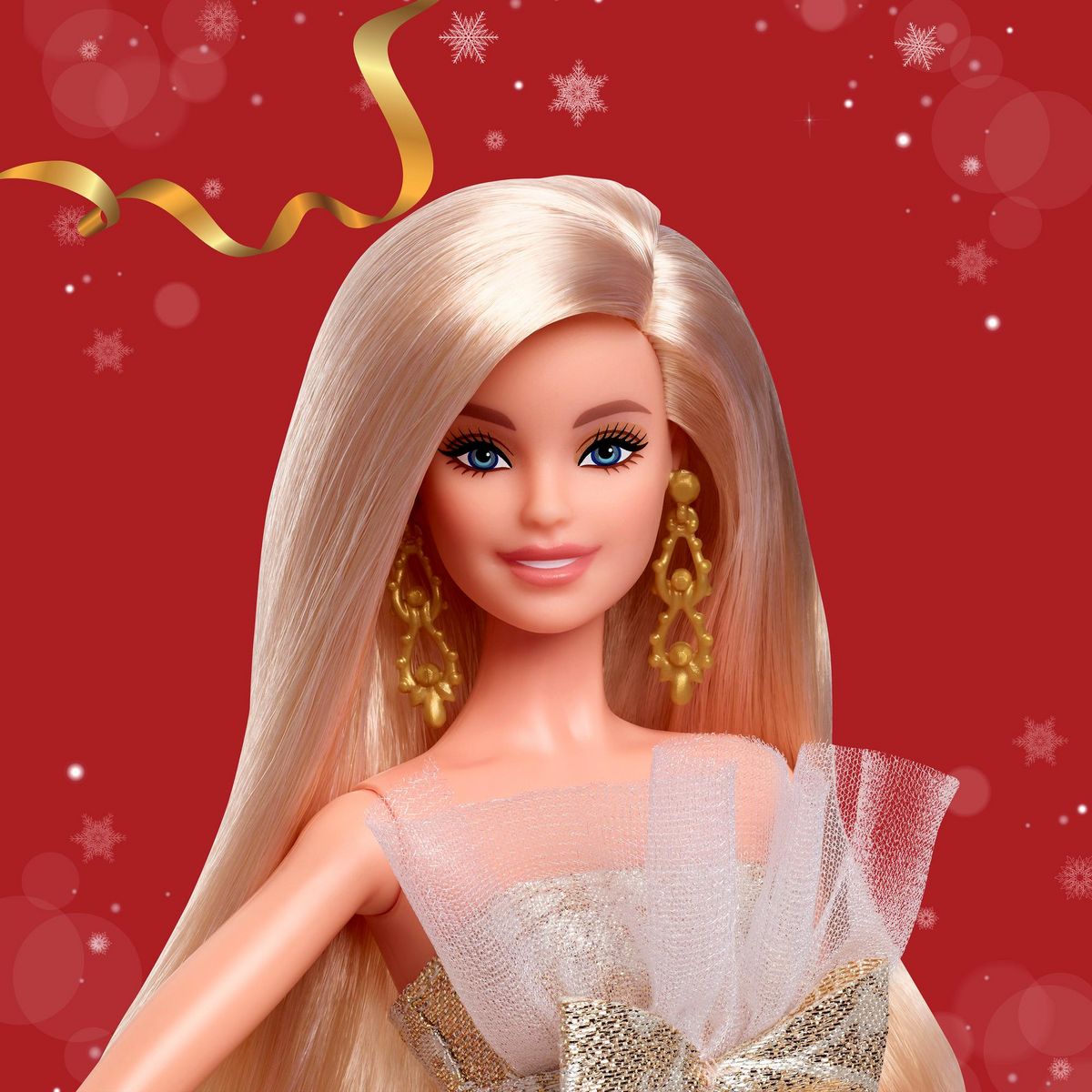 MATTEL Poupée Barbie Joyeux Noel Blonde