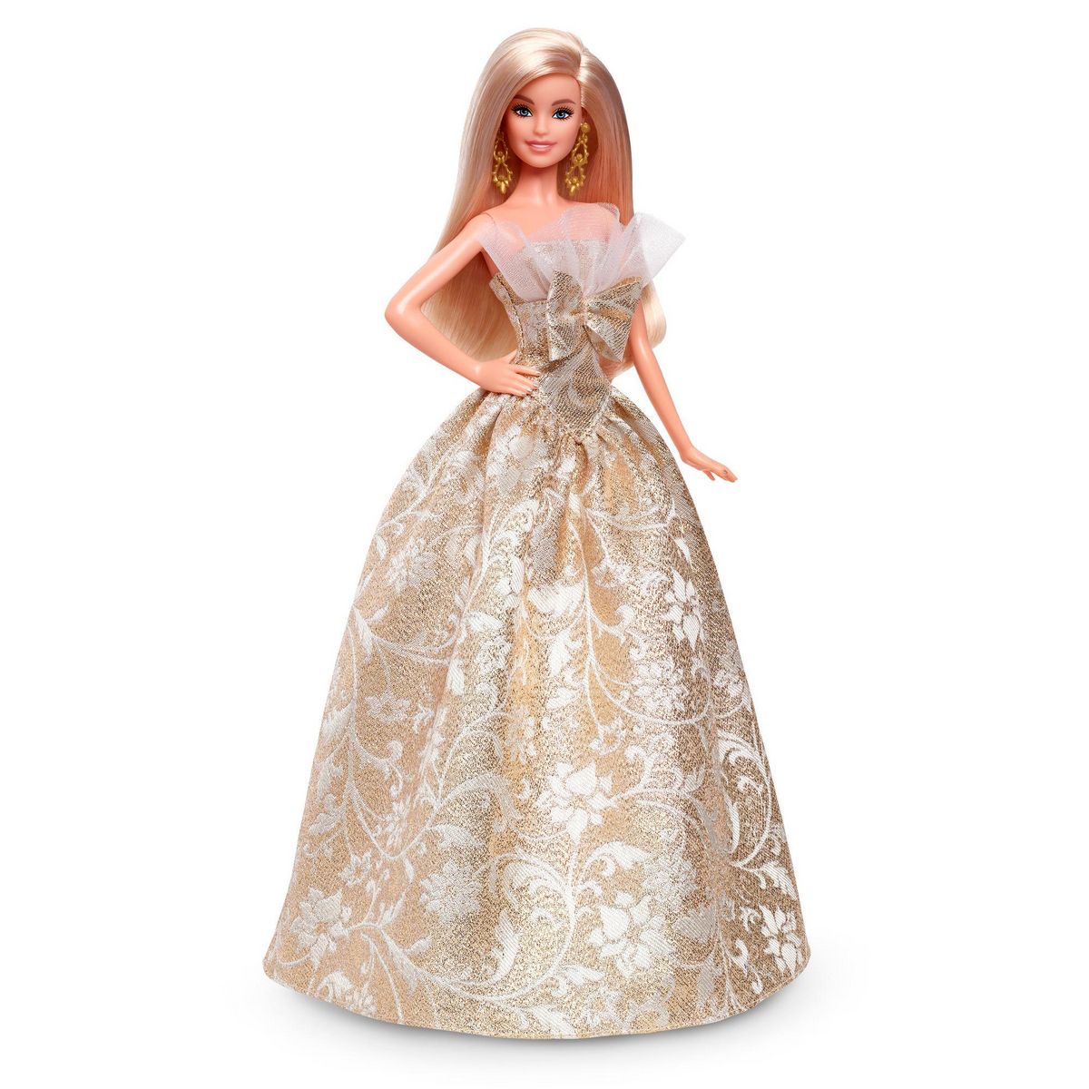 MATTEL Poupée Barbie Joyeux Noel Blonde