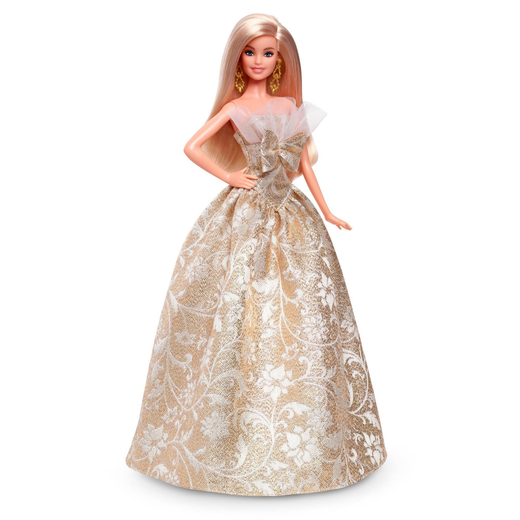 Voir la diapositive 3 : MATTEL Poupée Barbie Joyeux Noel Blonde