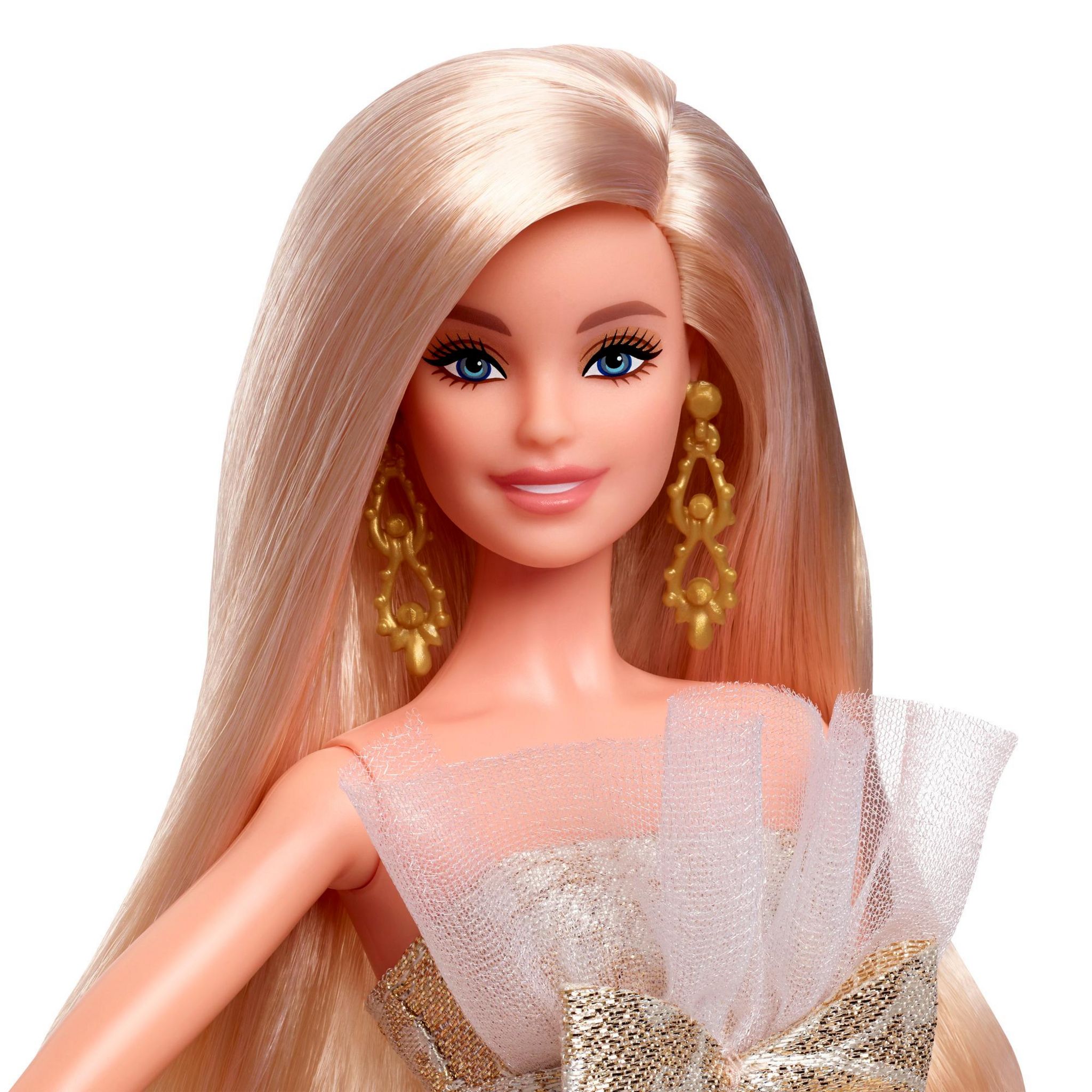 Voir la diapositive 4 : MATTEL Poupée Barbie Joyeux Noel Blonde