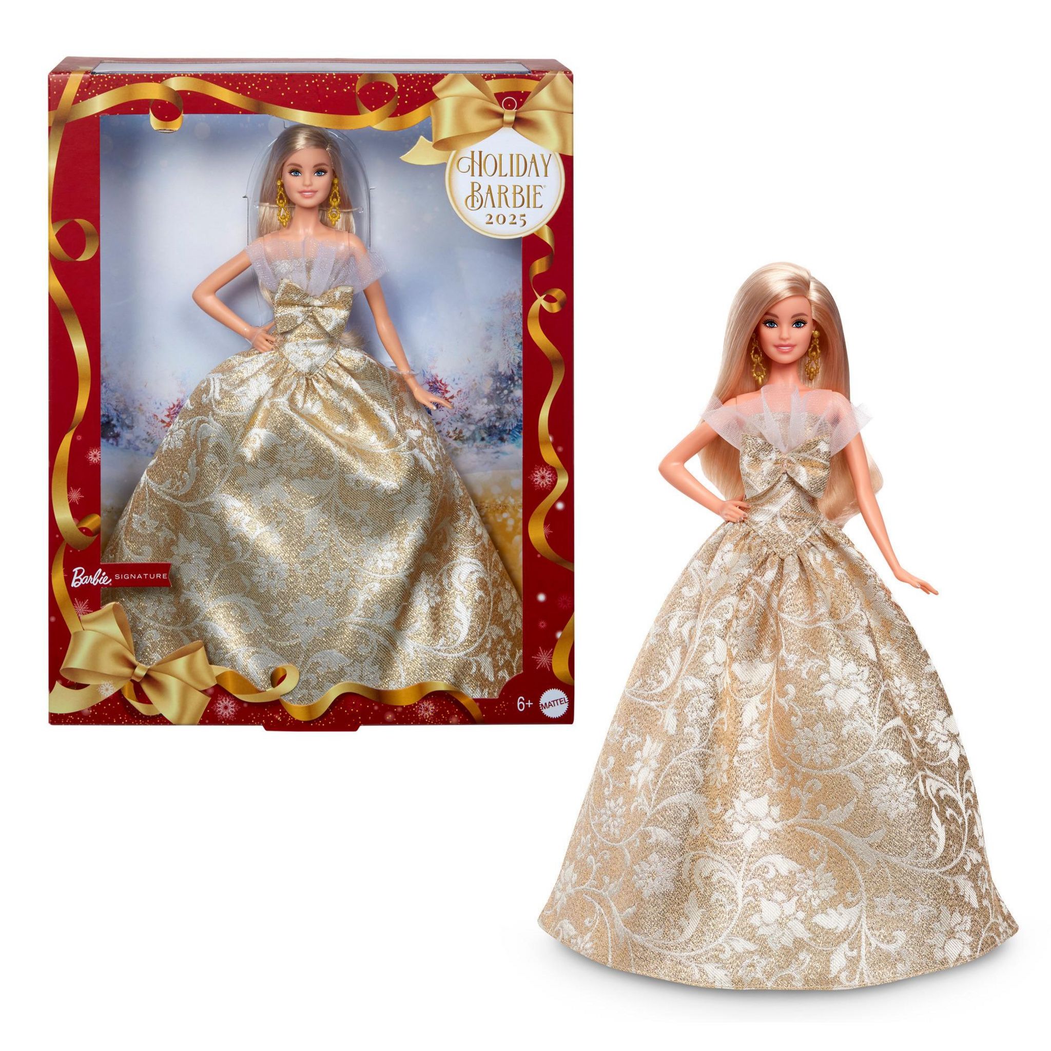 Voir la diapositive 8 : MATTEL Poupée Barbie Joyeux Noel Blonde