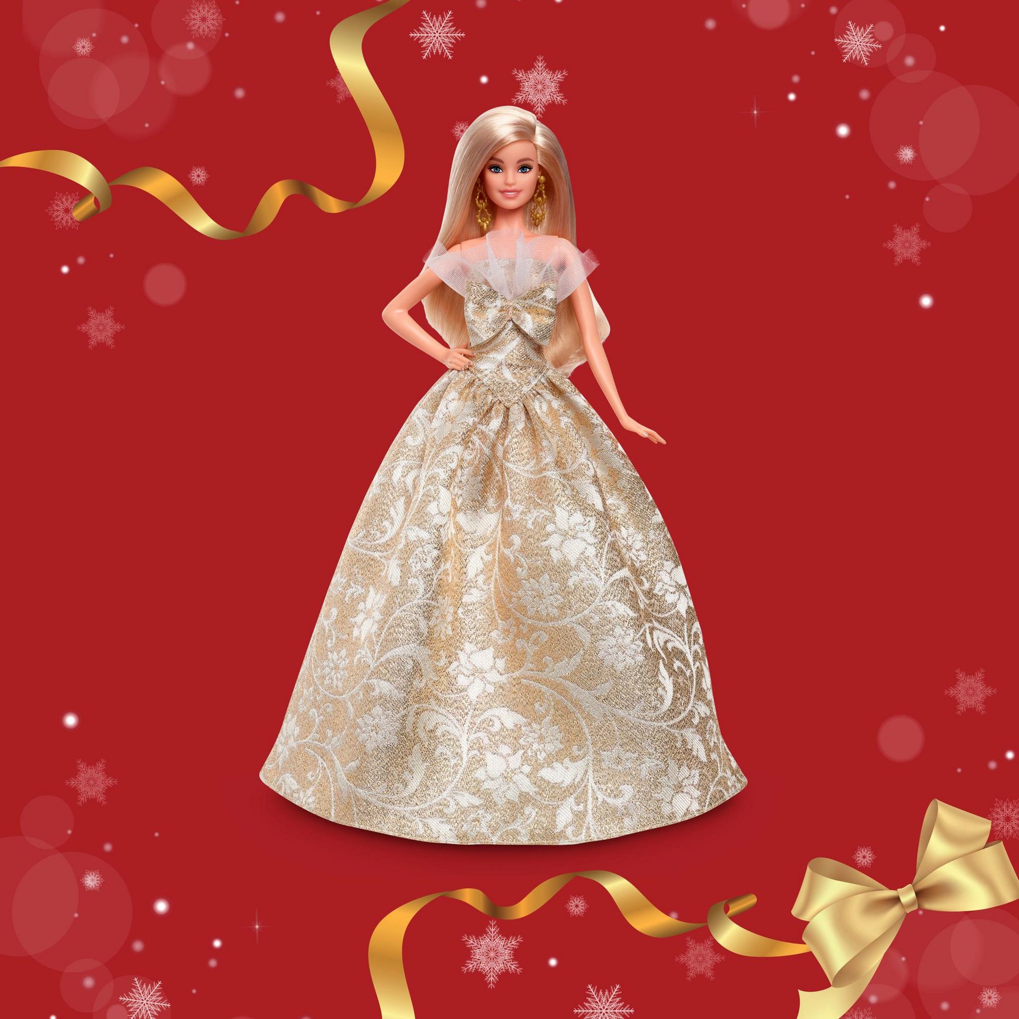 Voir la diapositive 9 : MATTEL Poupée Barbie Joyeux Noel Blonde