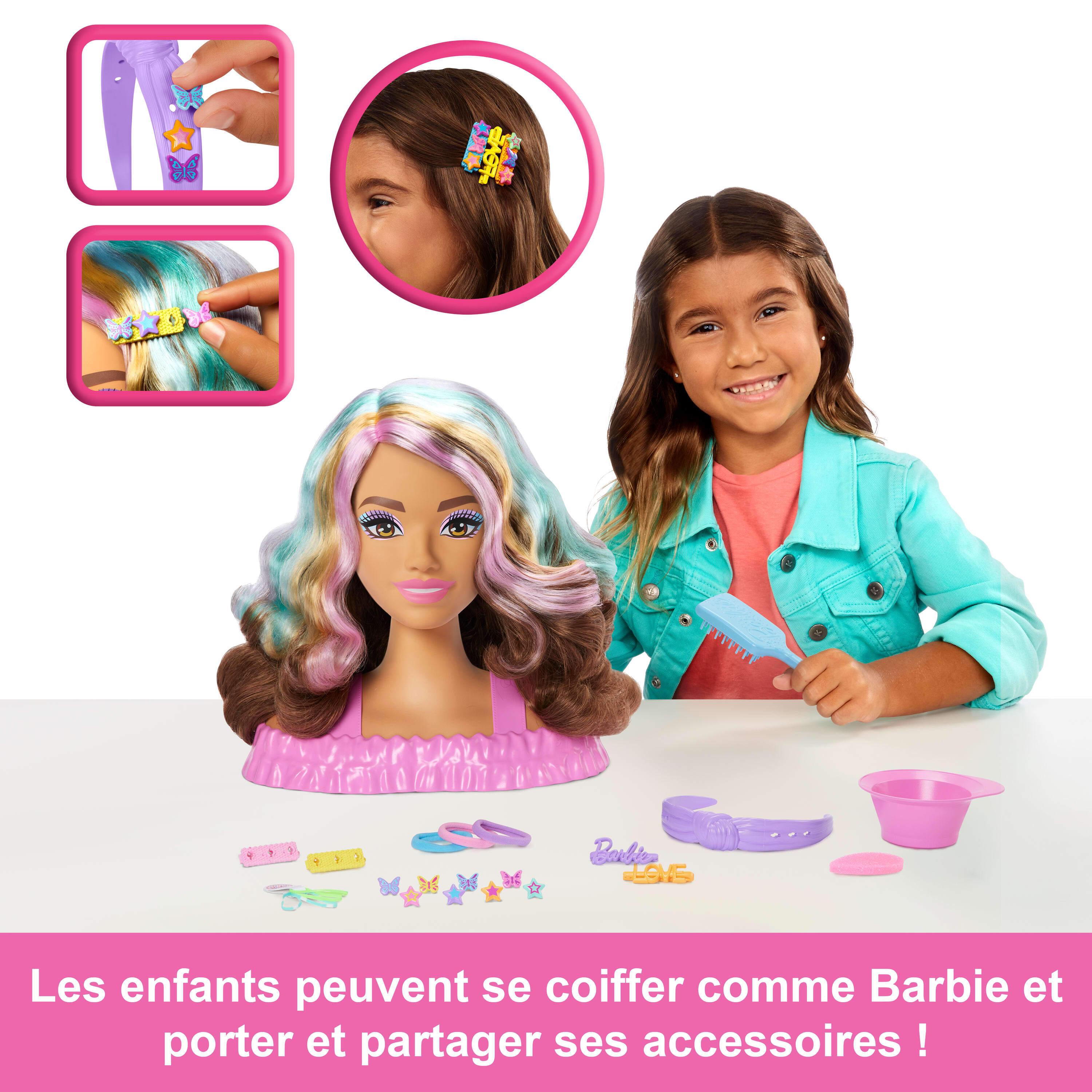 Voir la diapositive 3 : BARBIE Tête à coiffer Barbie - Brune