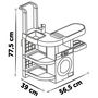 Voir la diapositive 6 : SMOBY Buanderie pour laver et nettoyer le linge Rowenta