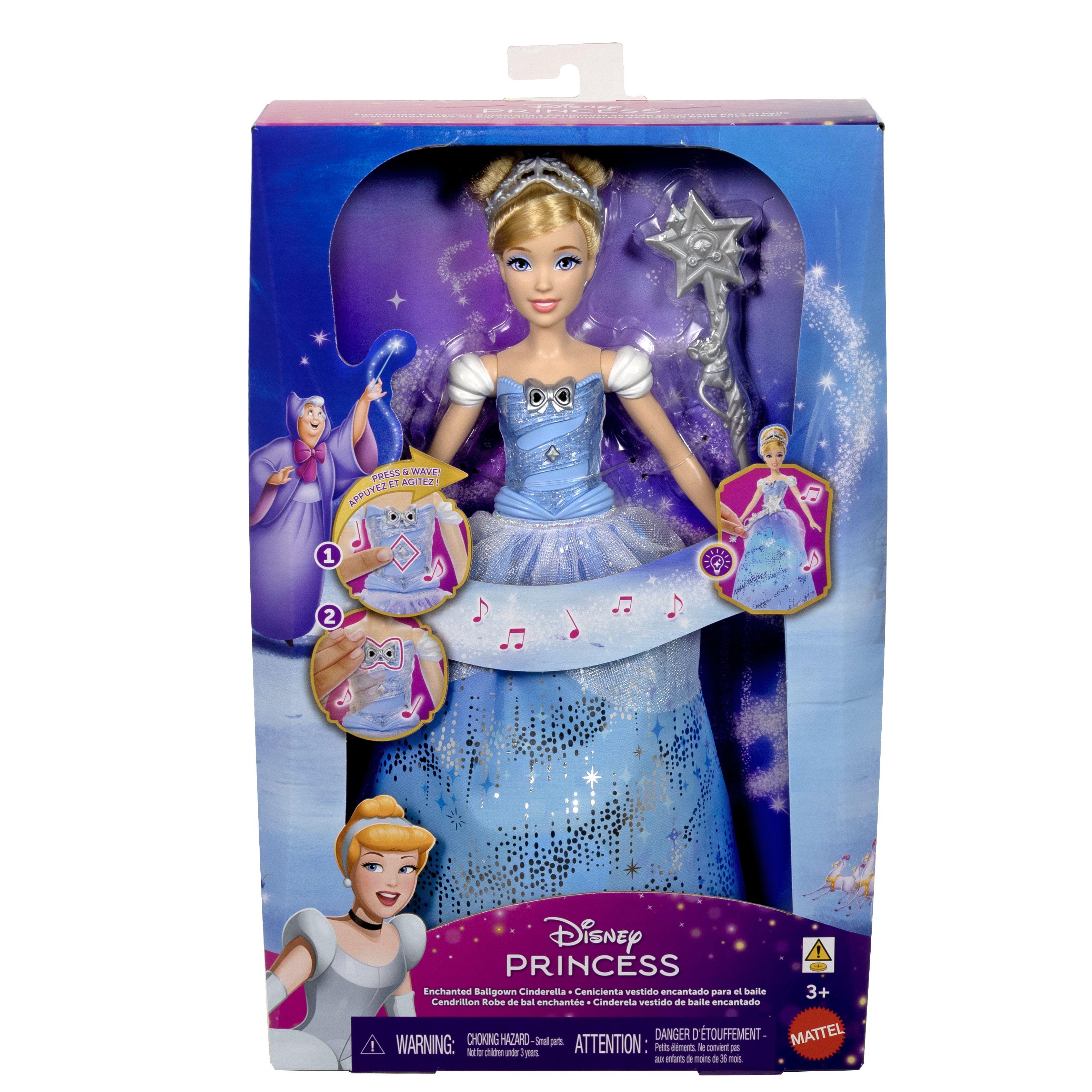 MATTEL Poupée Cendrillon et sa Robe Enchantée