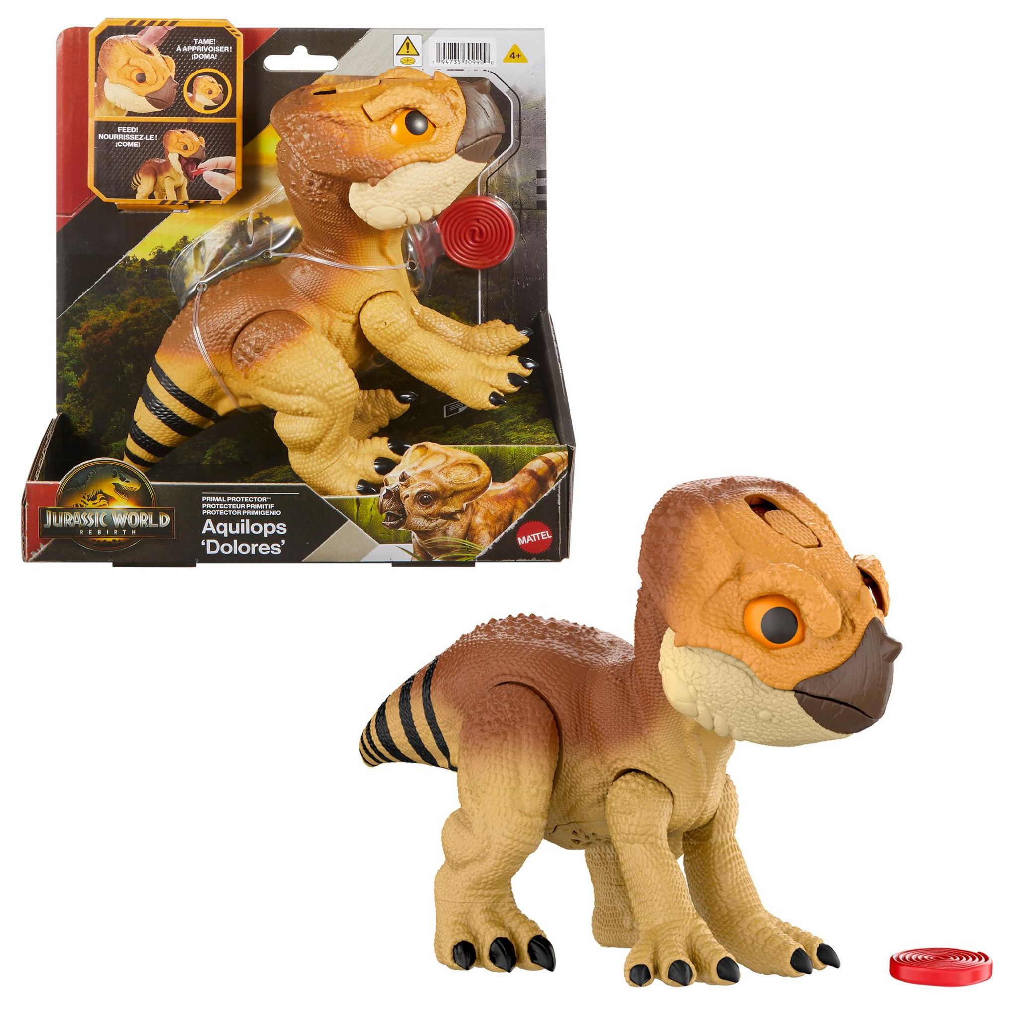Voir la diapositive 2 : MATTEL Figurine Aquilops Dolores Jurassic World