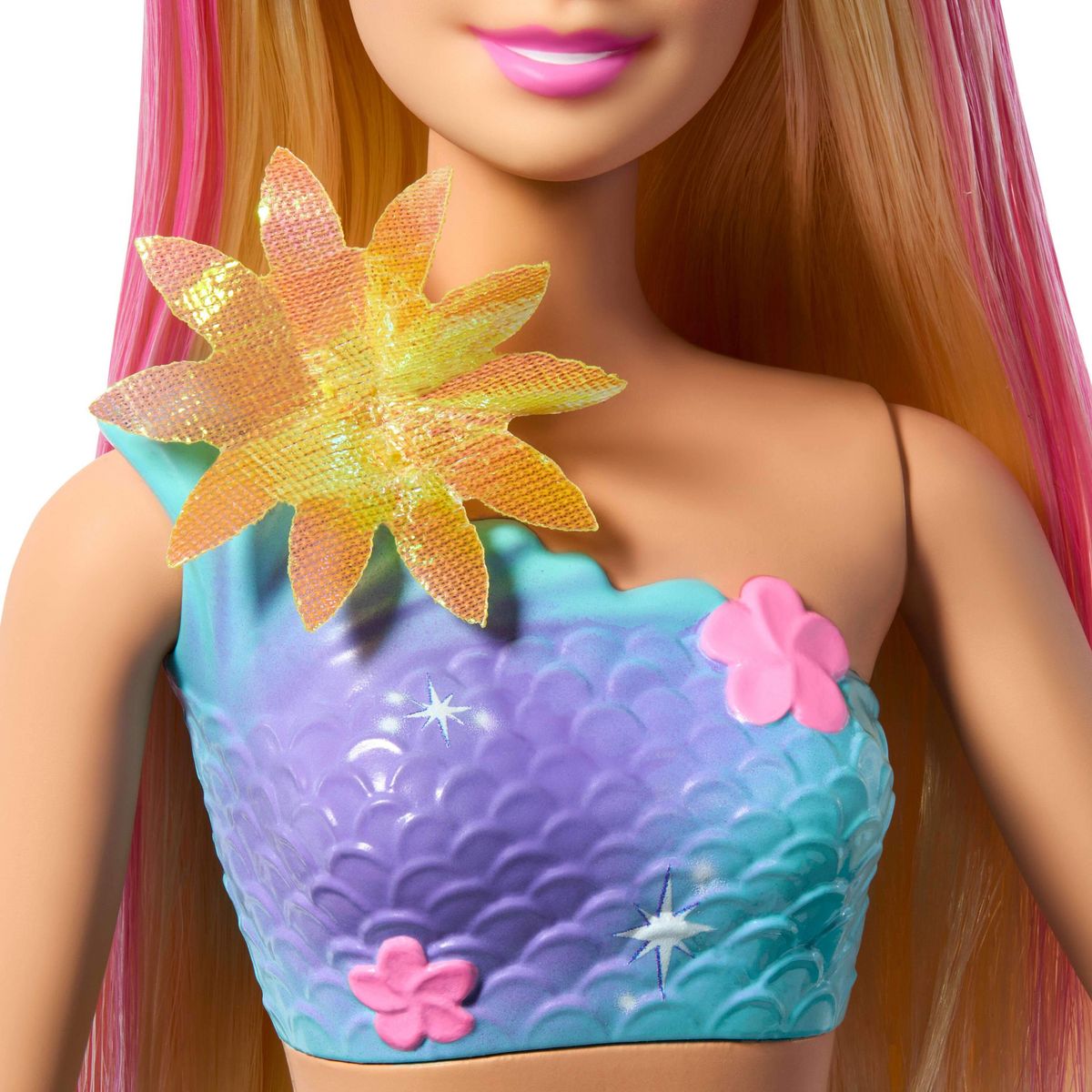 BARBIE Poupée Barbie Sirène Fleurs Magiques Blonde