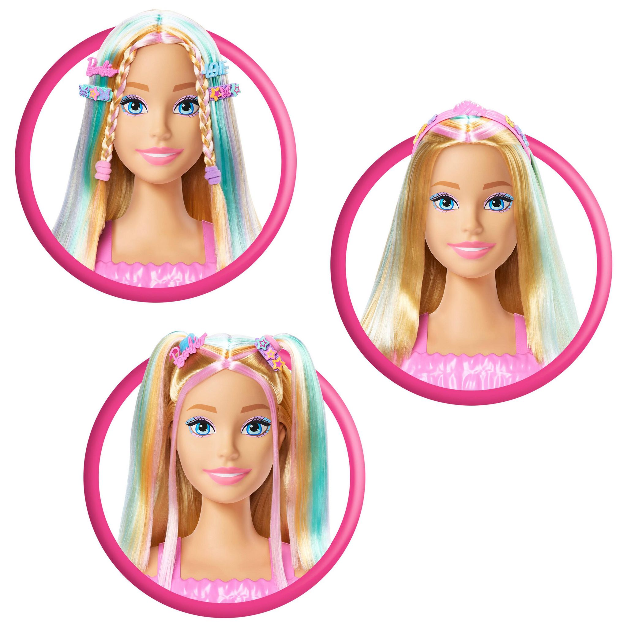 Voir la diapositive 8 : BARBIE Tête à coiffer Barbie - Blonde