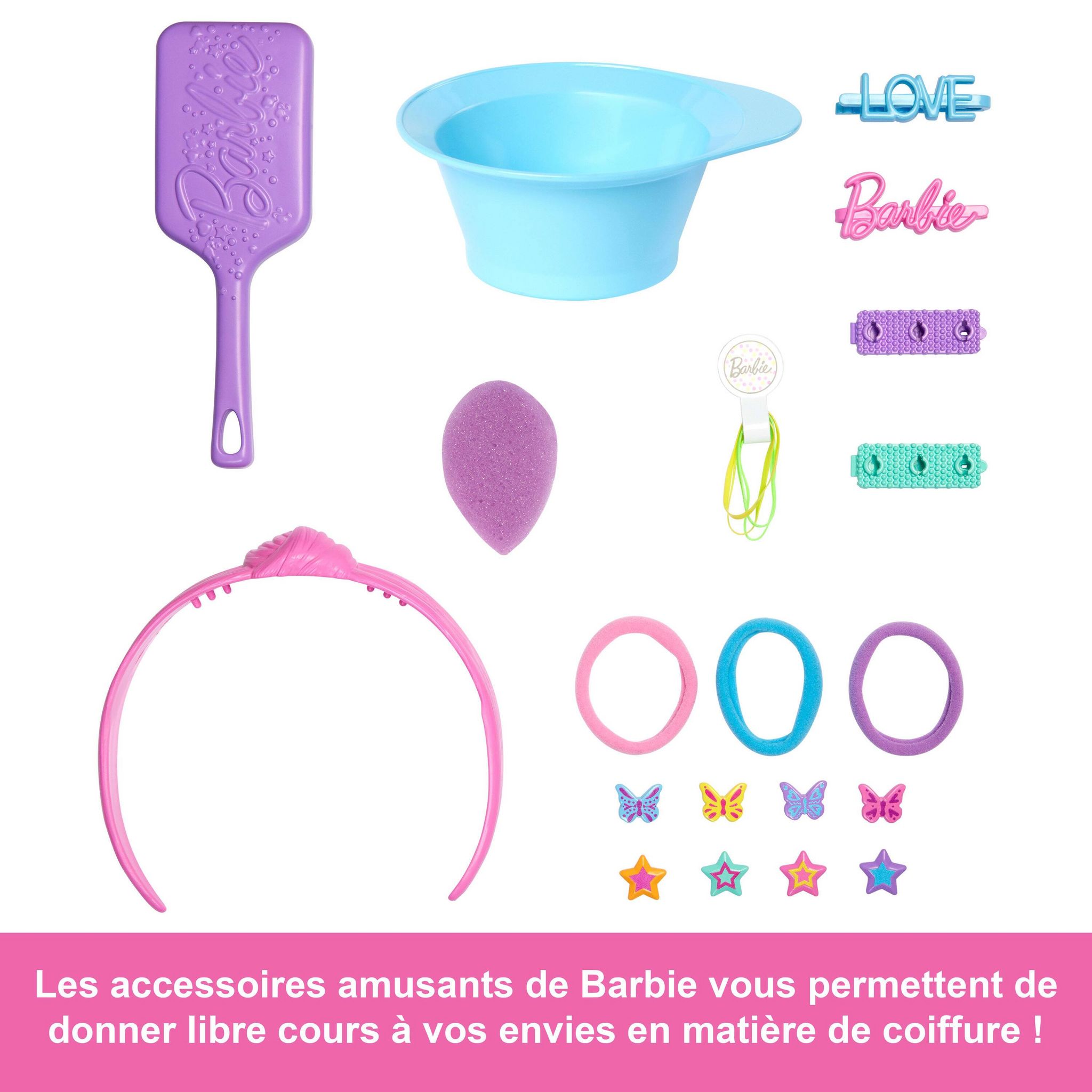 Voir la diapositive 5 : BARBIE Tête à coiffer Barbie - Blonde