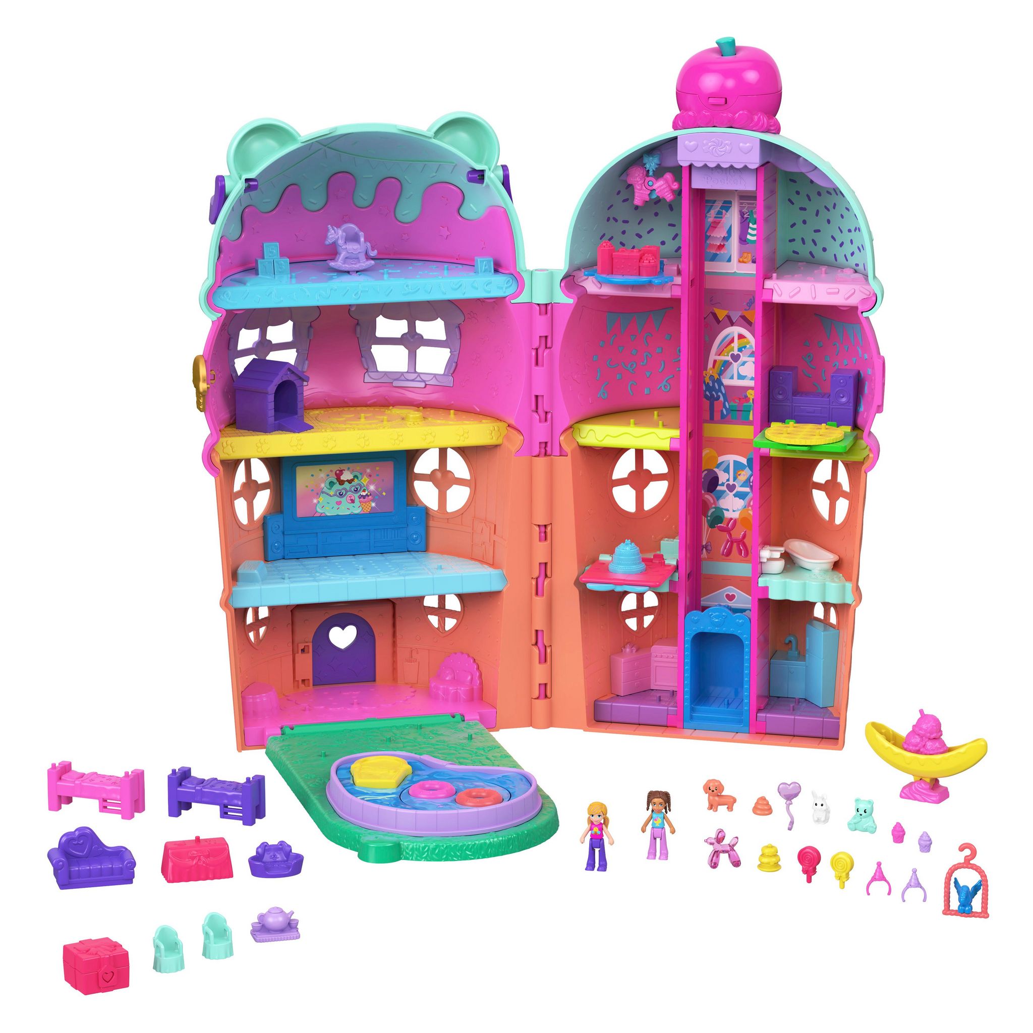 Voir la diapositive 3 : MATTEL Maison Polly Pocket - Cornet de glace