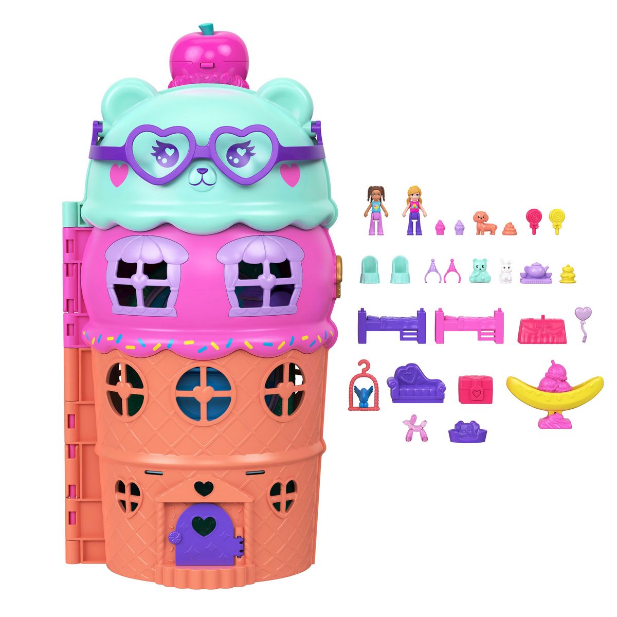 MATTEL Maison Polly Pocket - Cornet de glace