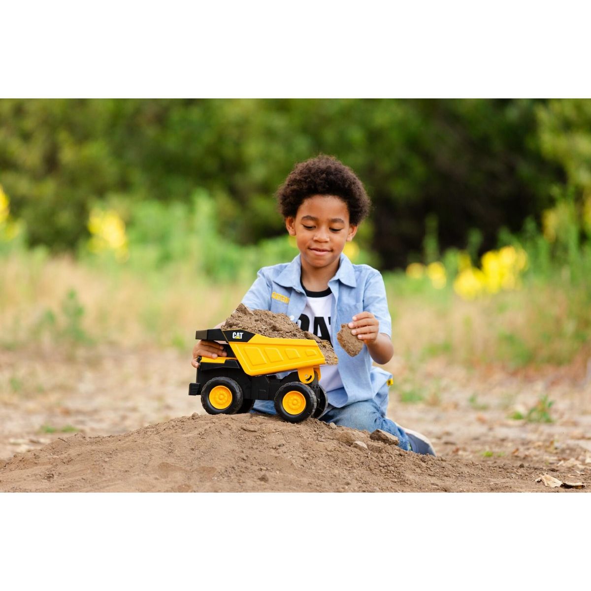 CAT Camion à Benne basculante jaune