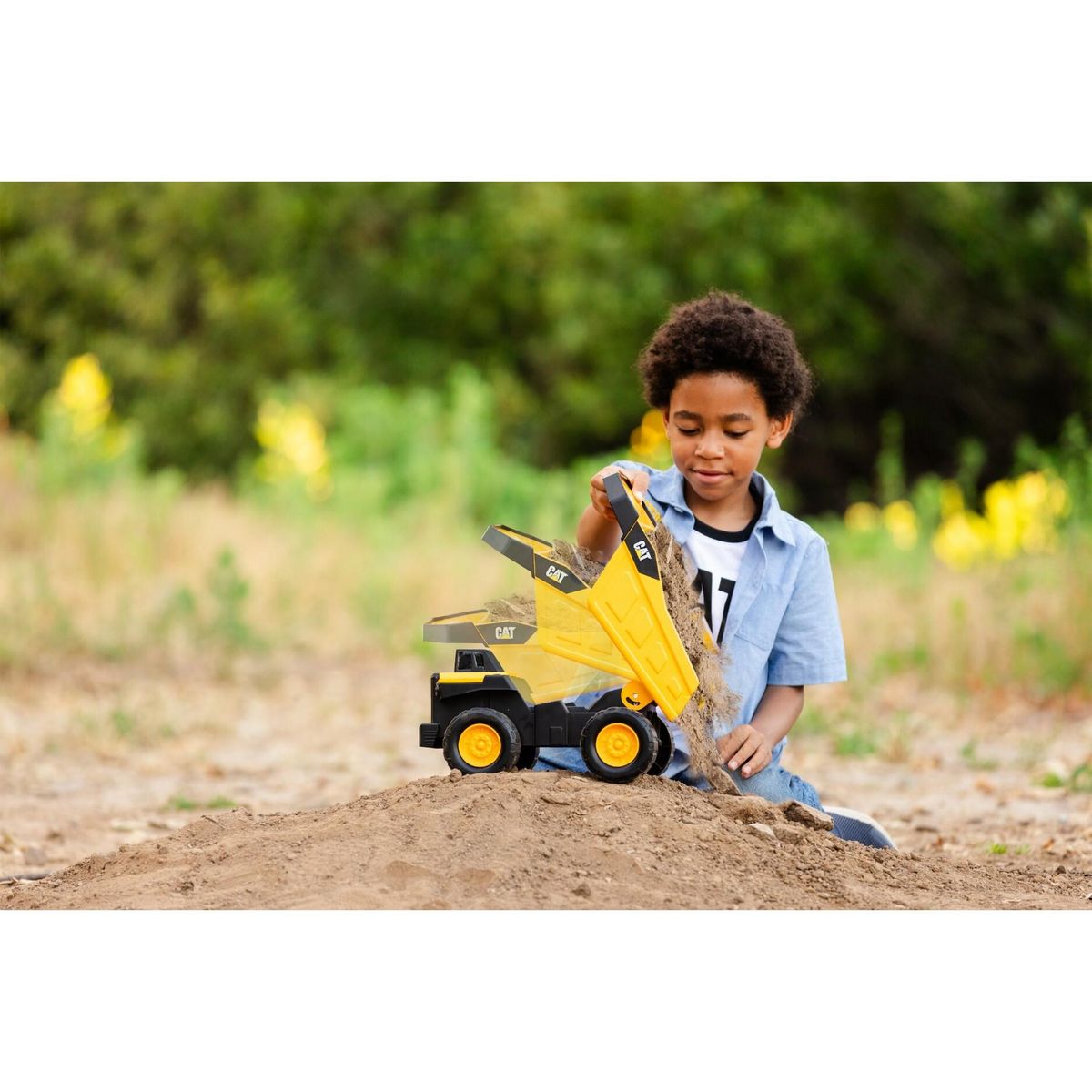 CAT Camion à Benne basculante jaune