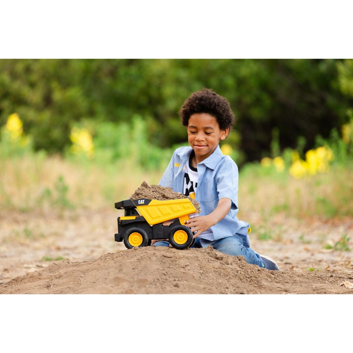 CAT Camion à Benne basculante jaune