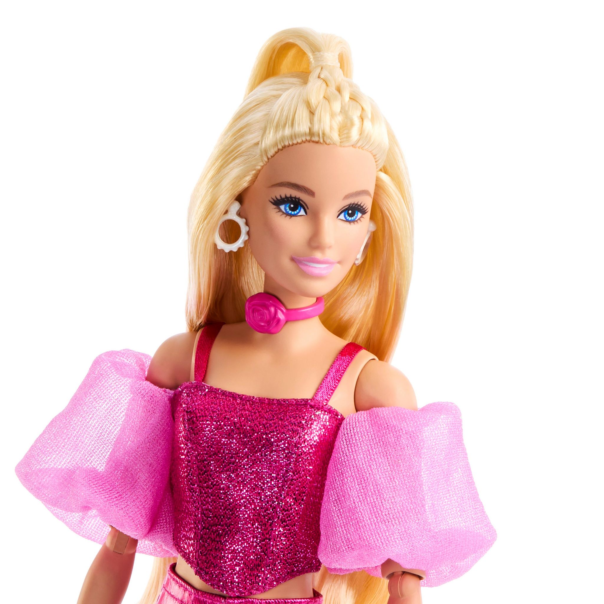 Voir la diapositive 2 : MATTEL Poupée Barbie de Luxe Style Tenue Rose métallisée