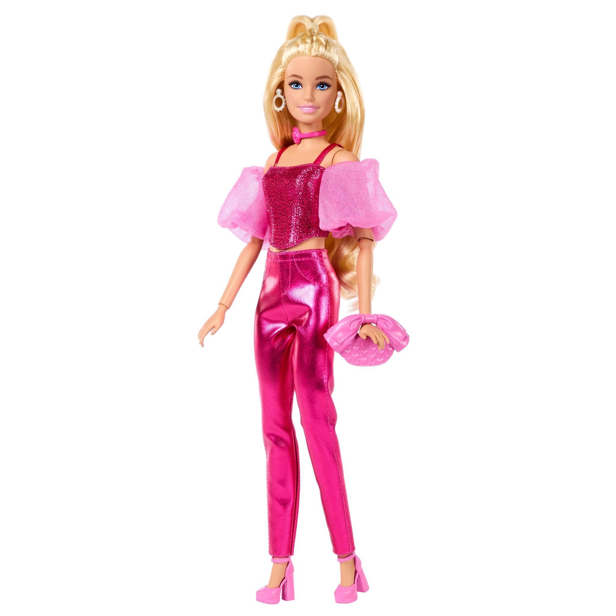Voir la diapositive 5 : MATTEL Poupée Barbie de Luxe Style Tenue Rose métallisée