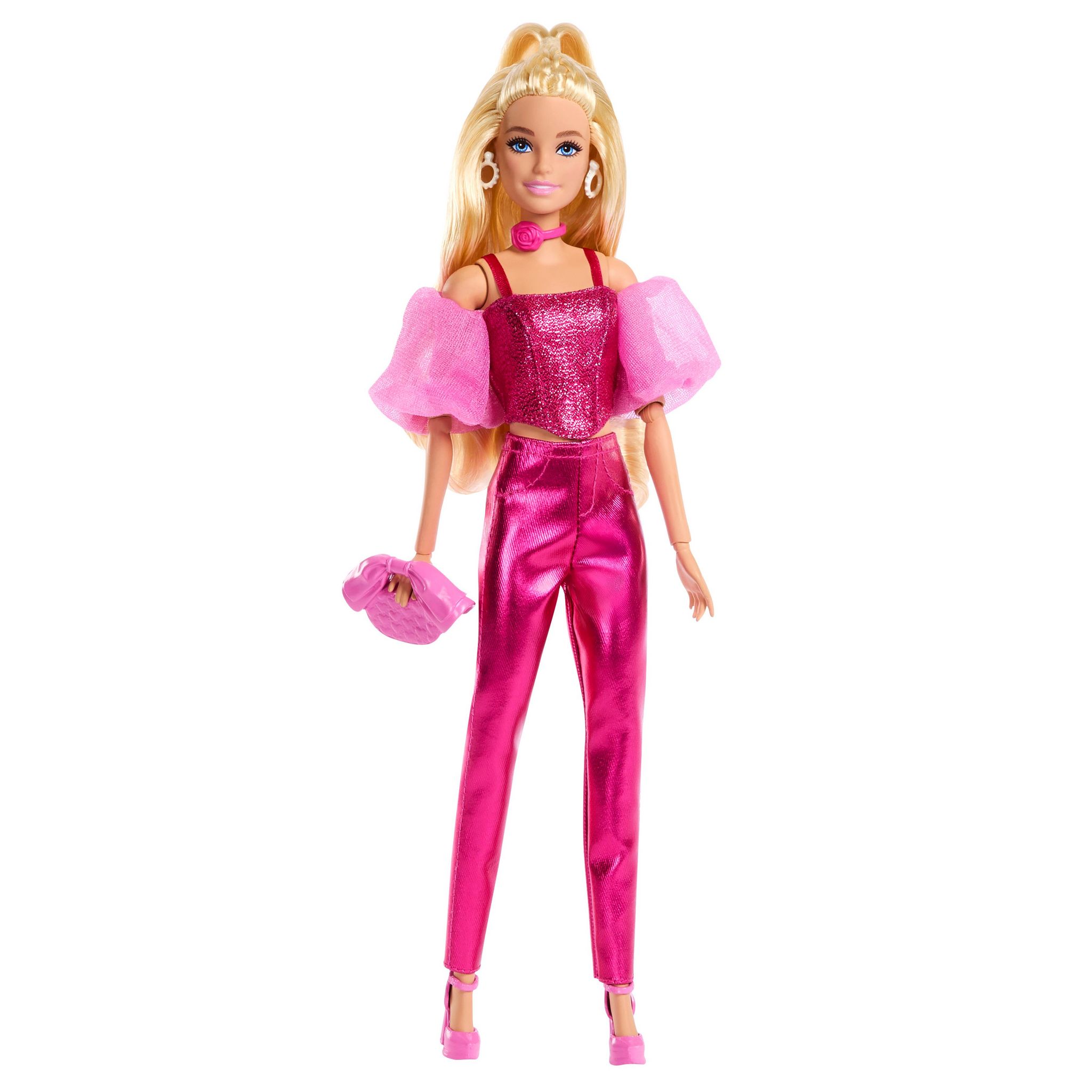 Voir la diapositive 6 : MATTEL Poupée Barbie de Luxe Style Tenue Rose métallisée