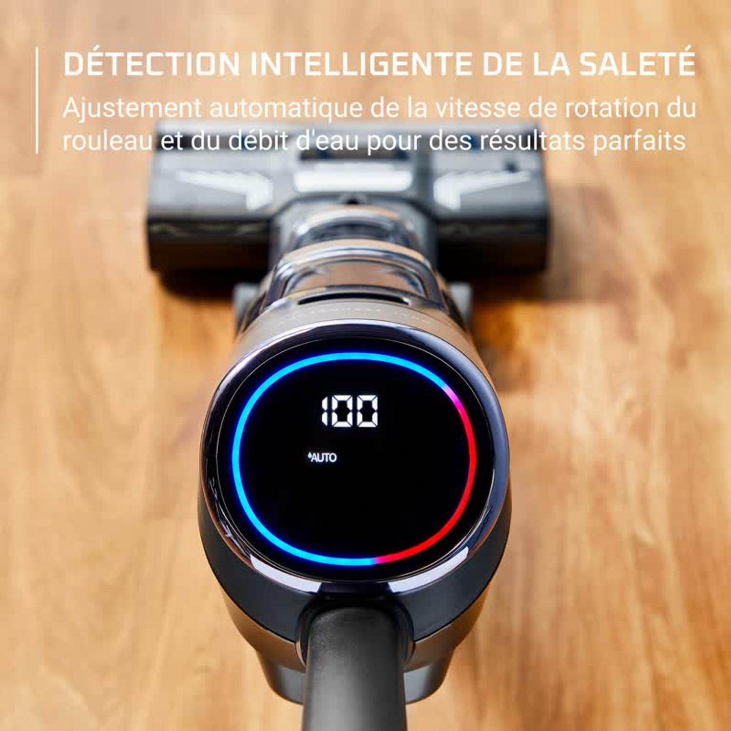 Voir la diapositive 4 : ROWENTA Aspirateur laveur balai sans fil YY5652FE - Noir