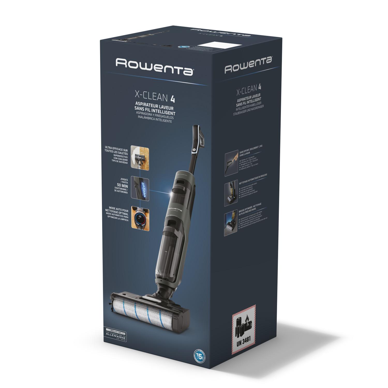 Voir la diapositive 8 : ROWENTA Aspirateur laveur balai sans fil YY5652FE - Noir