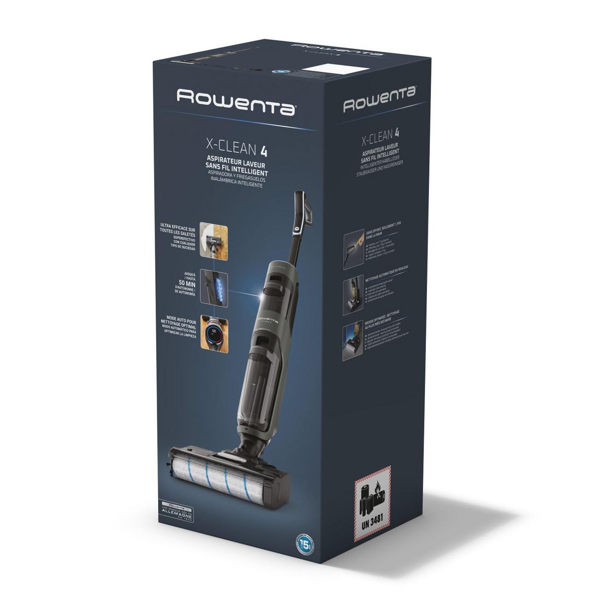 ROWENTA Aspirateur laveur balai sans fil YY5652FE - Noir