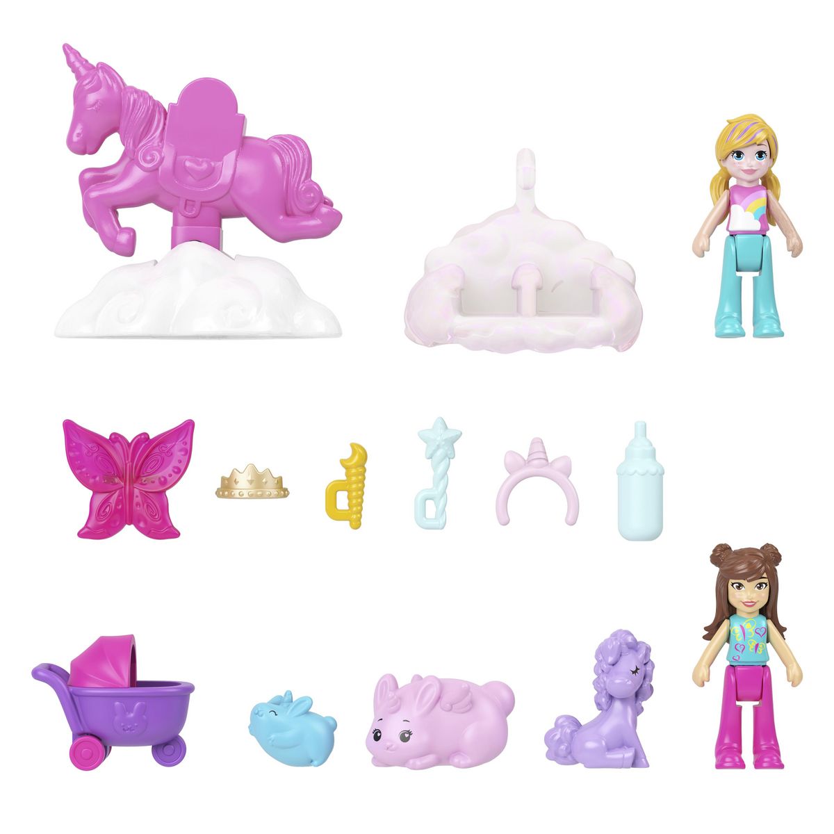 MATTEL Sac Suprise Lapin Licorne PollyPocket