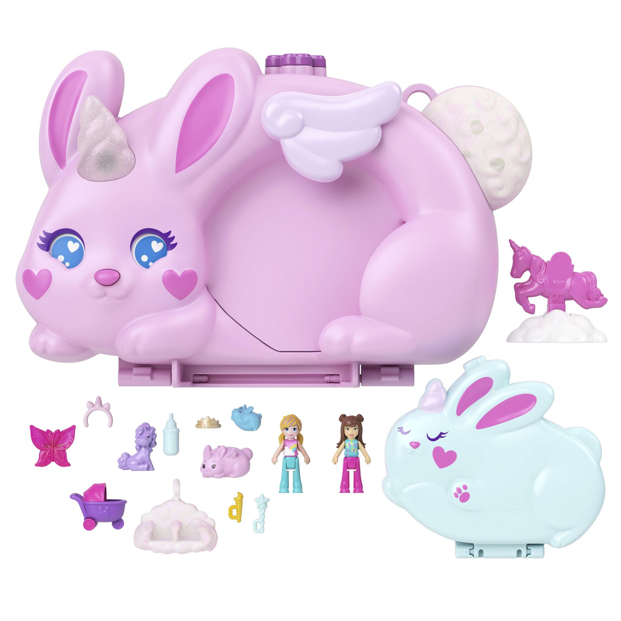 Voir la diapositive 3 : MATTEL Sac Suprise Lapin Licorne PollyPocket