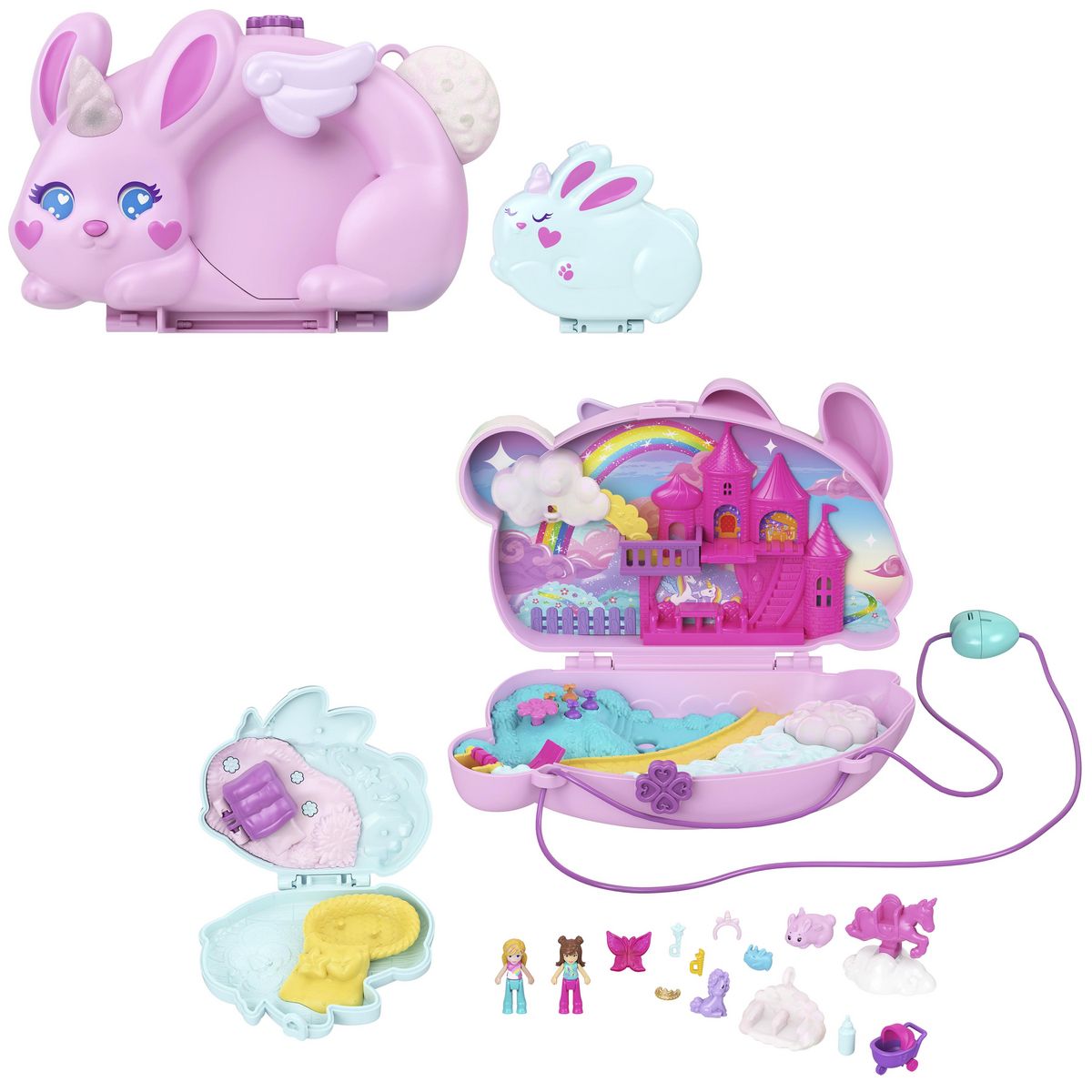 MATTEL Sac Suprise Lapin Licorne PollyPocket