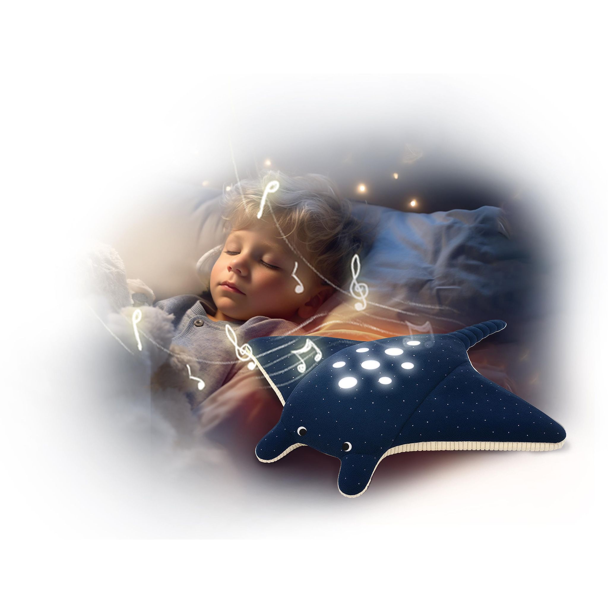 Voir la diapositive 4 : MGM Peluche veilleuse Raie