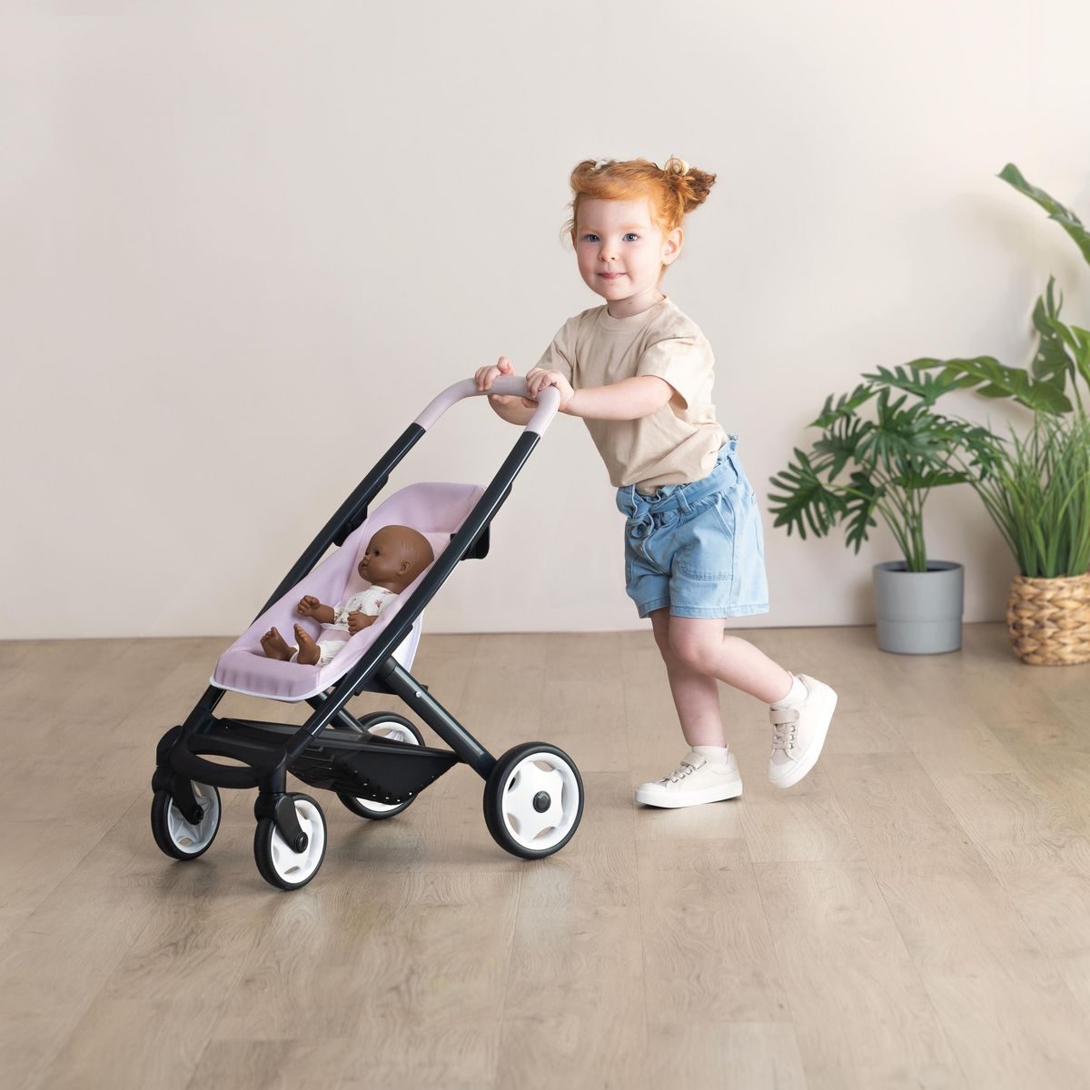 SMOBY Ensemble Maxi Cosy, Poussette et Landau - Rose