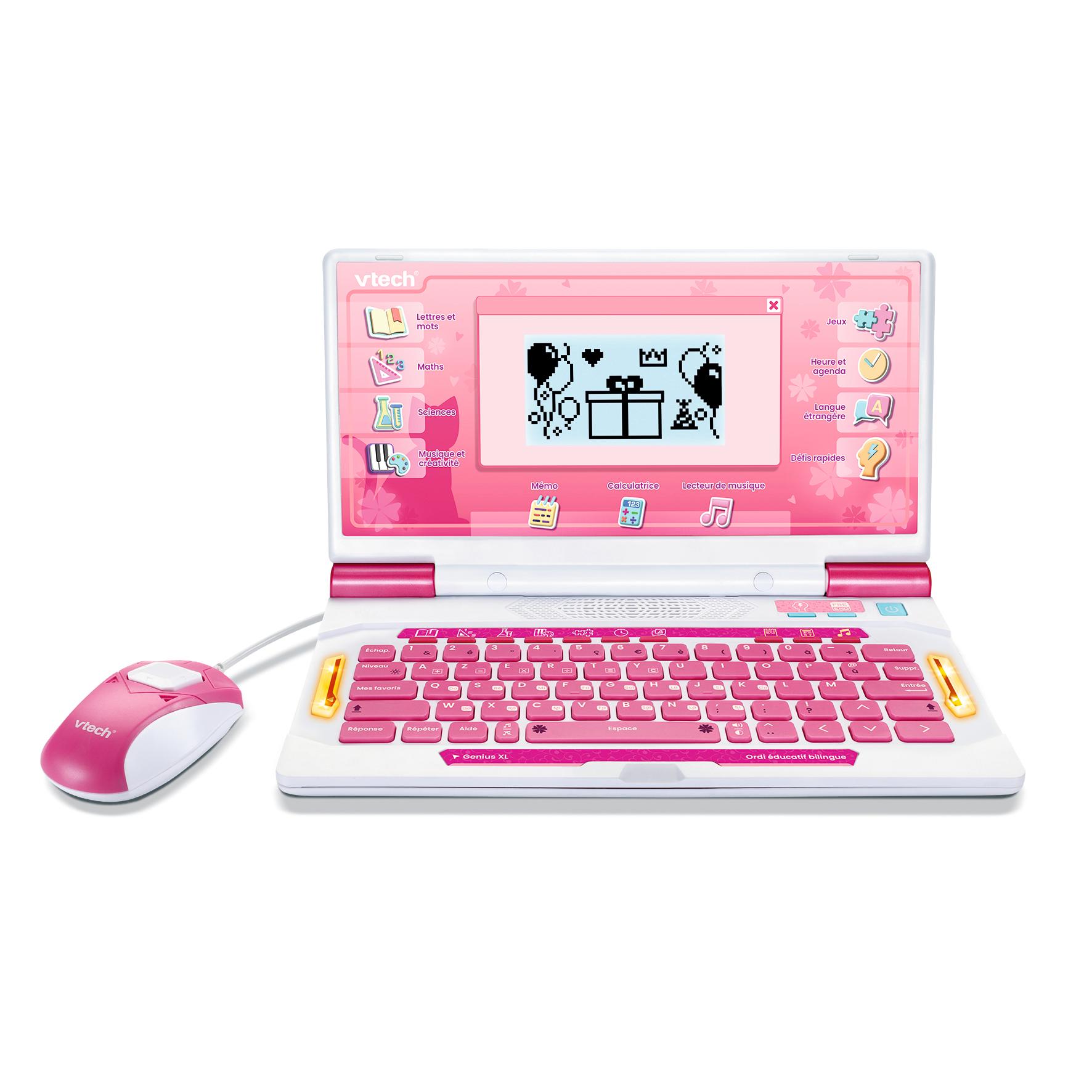 Voir la diapositive 4 : VTECH Genuis XL Ordi éducatif bilingue - Rose