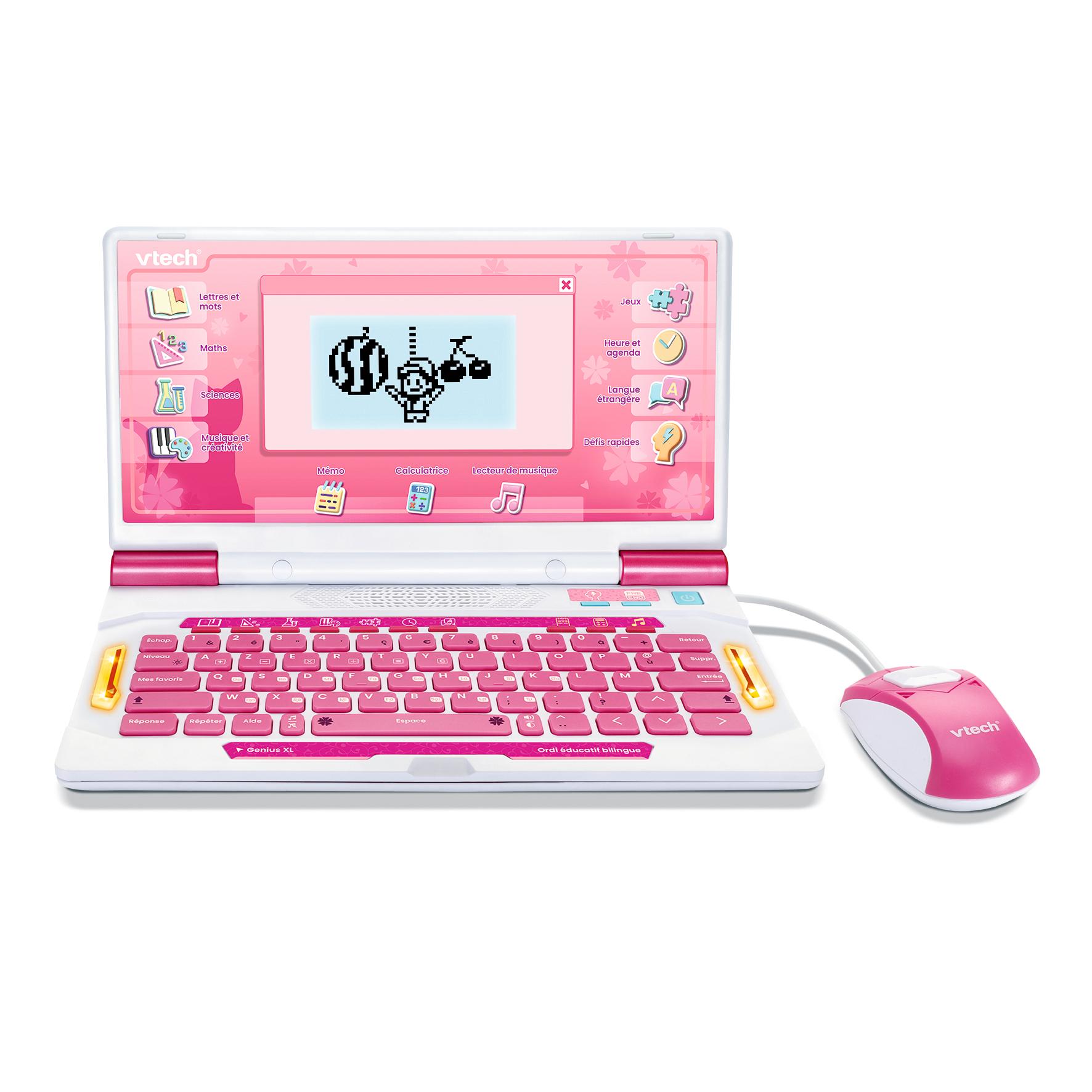 Voir la diapositive 5 : VTECH Genuis XL Ordi éducatif bilingue - Rose