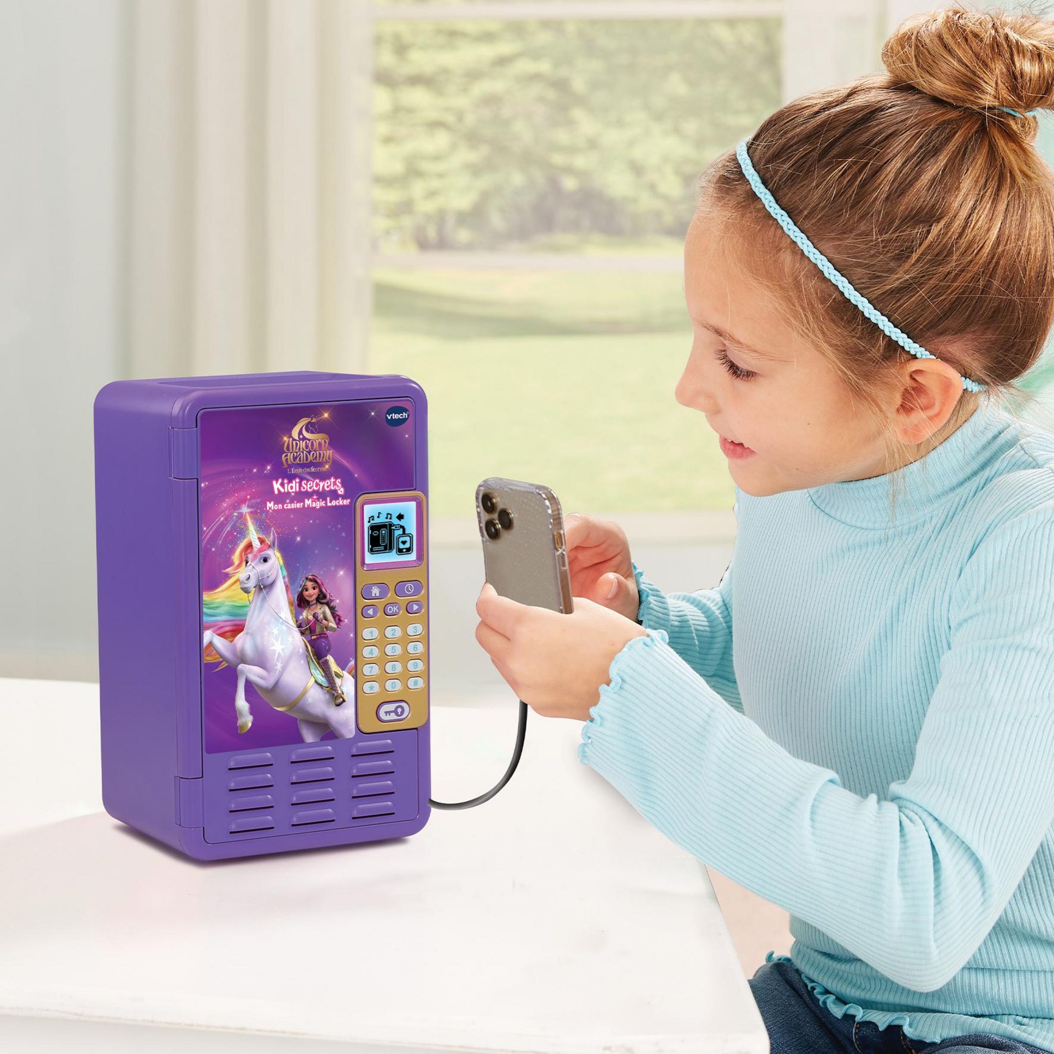 Voir la diapositive 4 : VTECH KidiSecret, mon casier MagicLocker - L'école des Licornes