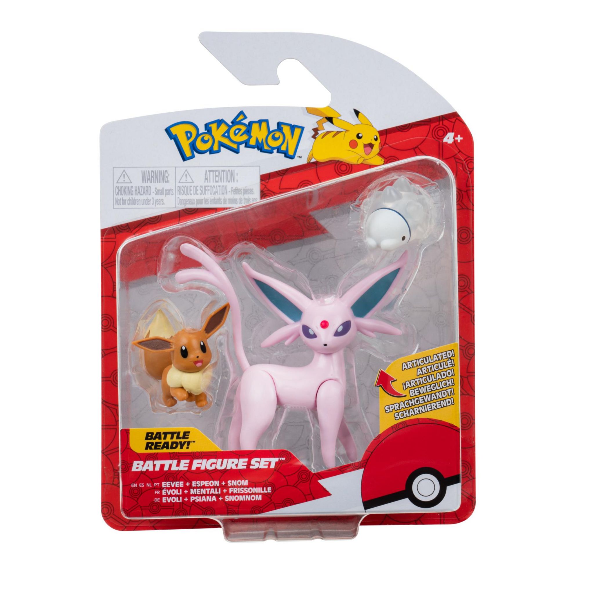 JAZWARES Pack Battle Figurine x3 Pokemon