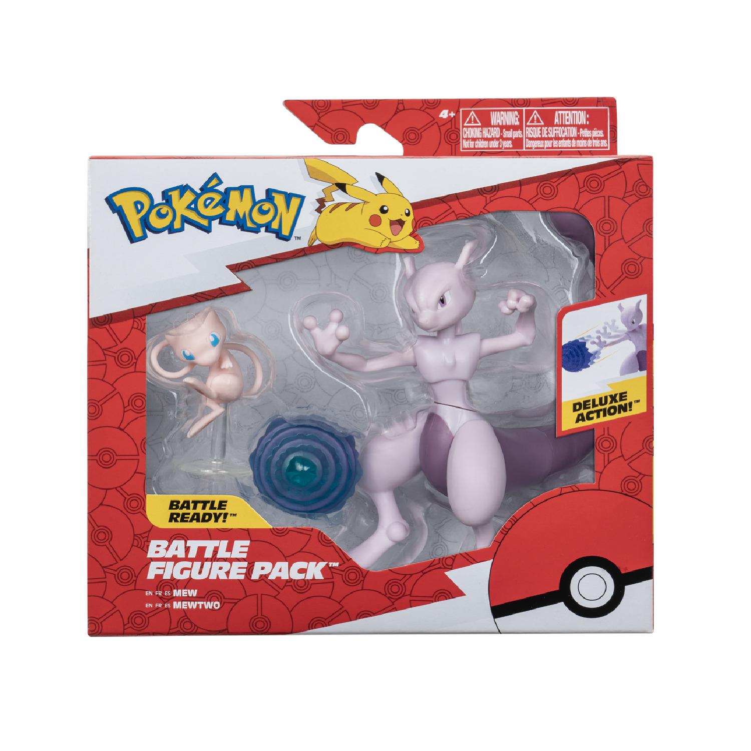 JAZWARES Figurine Duo Pack Mew et Mew-Two - Pokémon