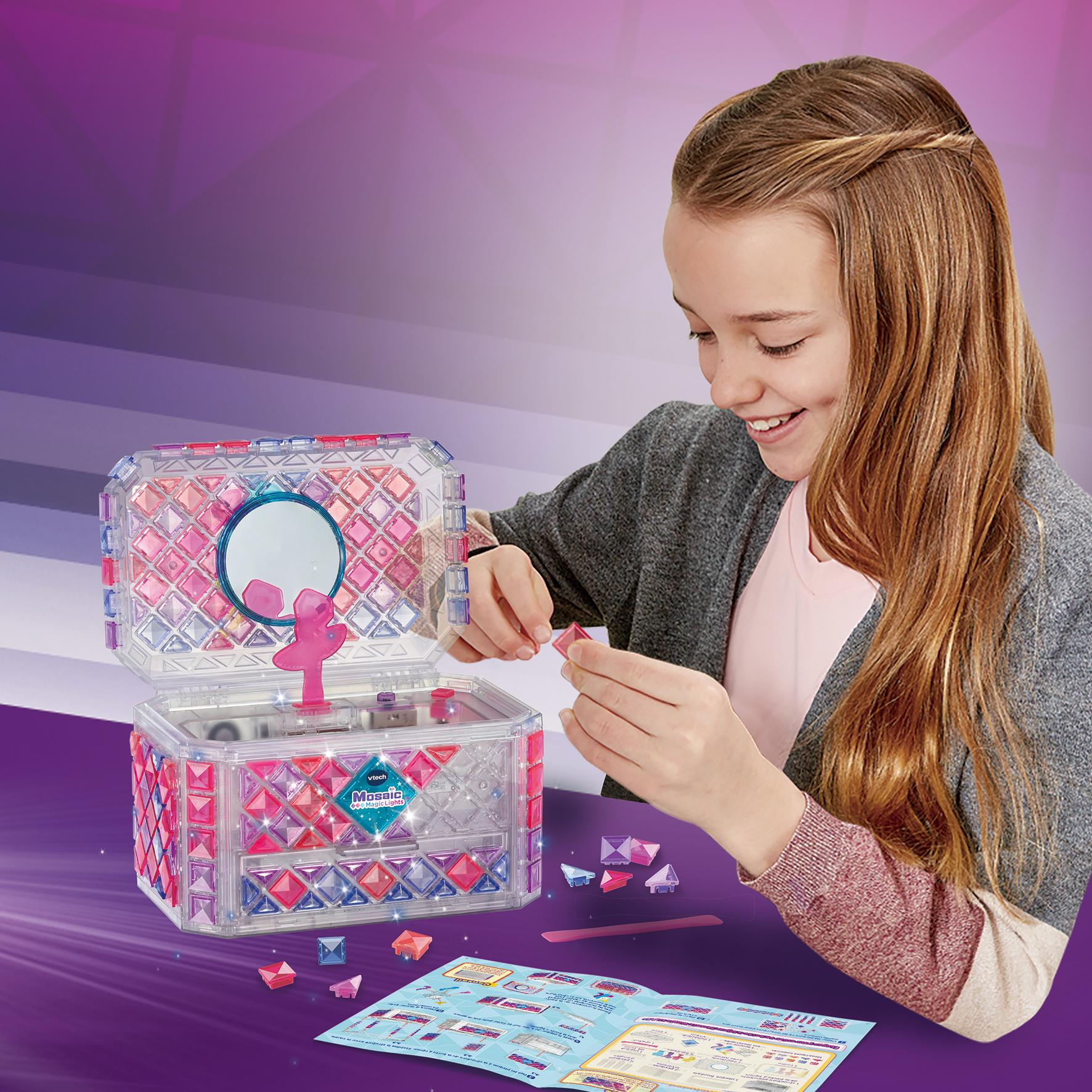 Voir la diapositive 4 : VTECH Boite à bijoux Mosaic Magic Lights