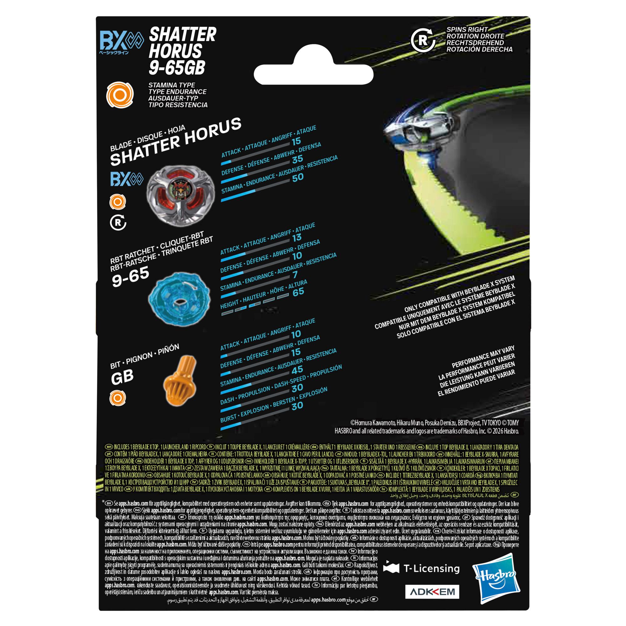 Voir la diapositive 3 : HASBRO Toupie Starter Packtop Beyblade 2.0