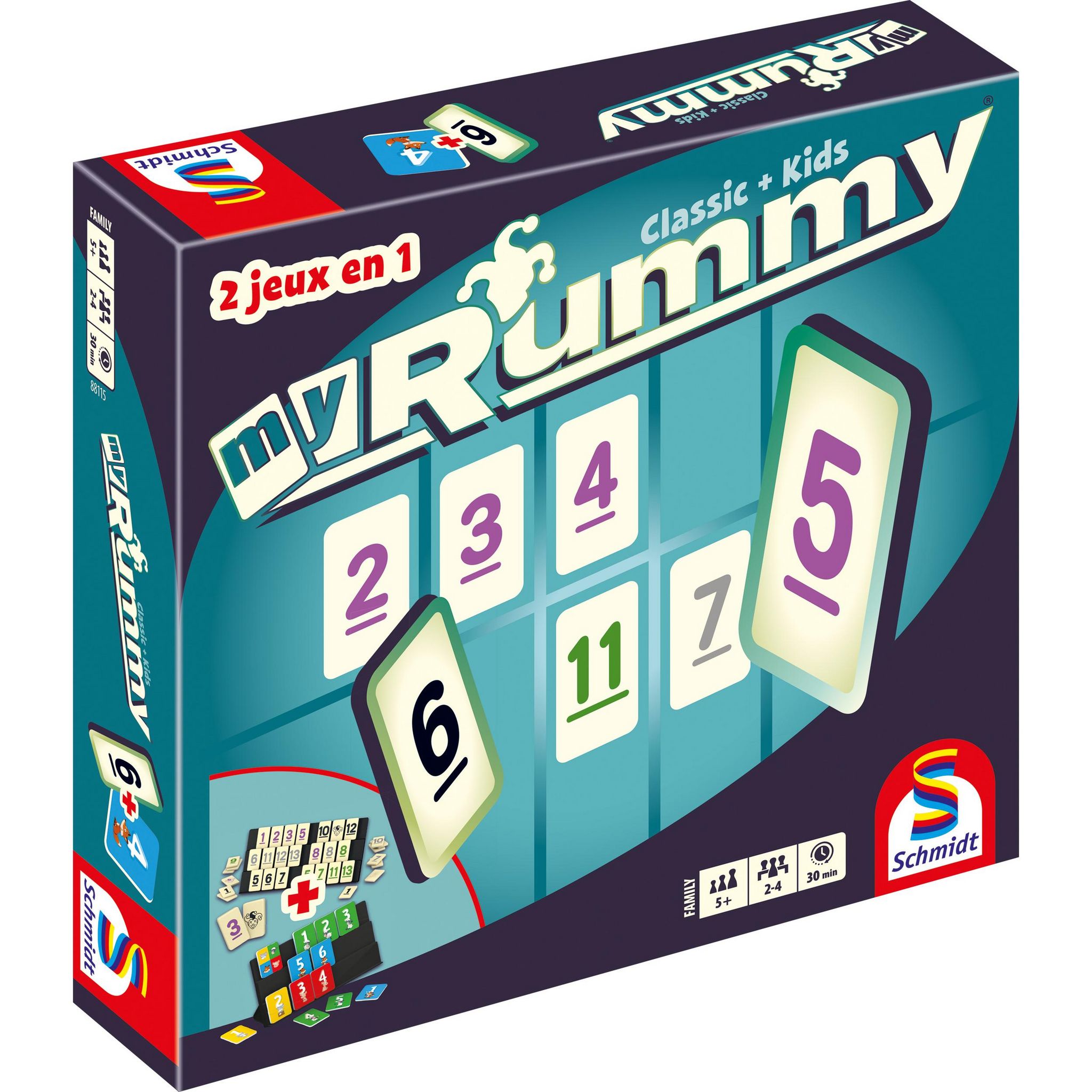 Voir la diapositive 2 : SCHMIDT Jeu My Rummy Adulte + Kids Maxi Coffret