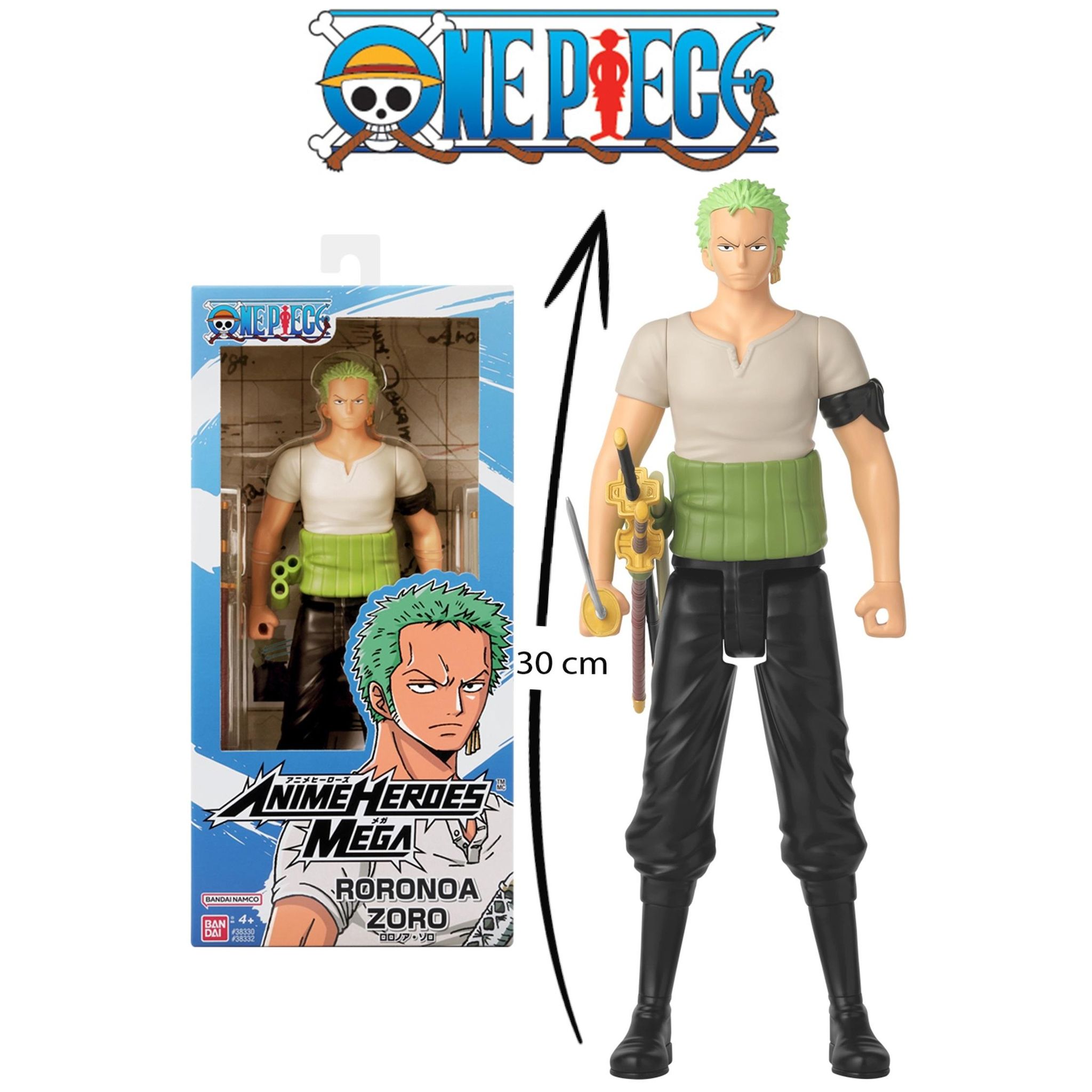 BANDAI Figurine Roronoa Zoro 30cm One Piece