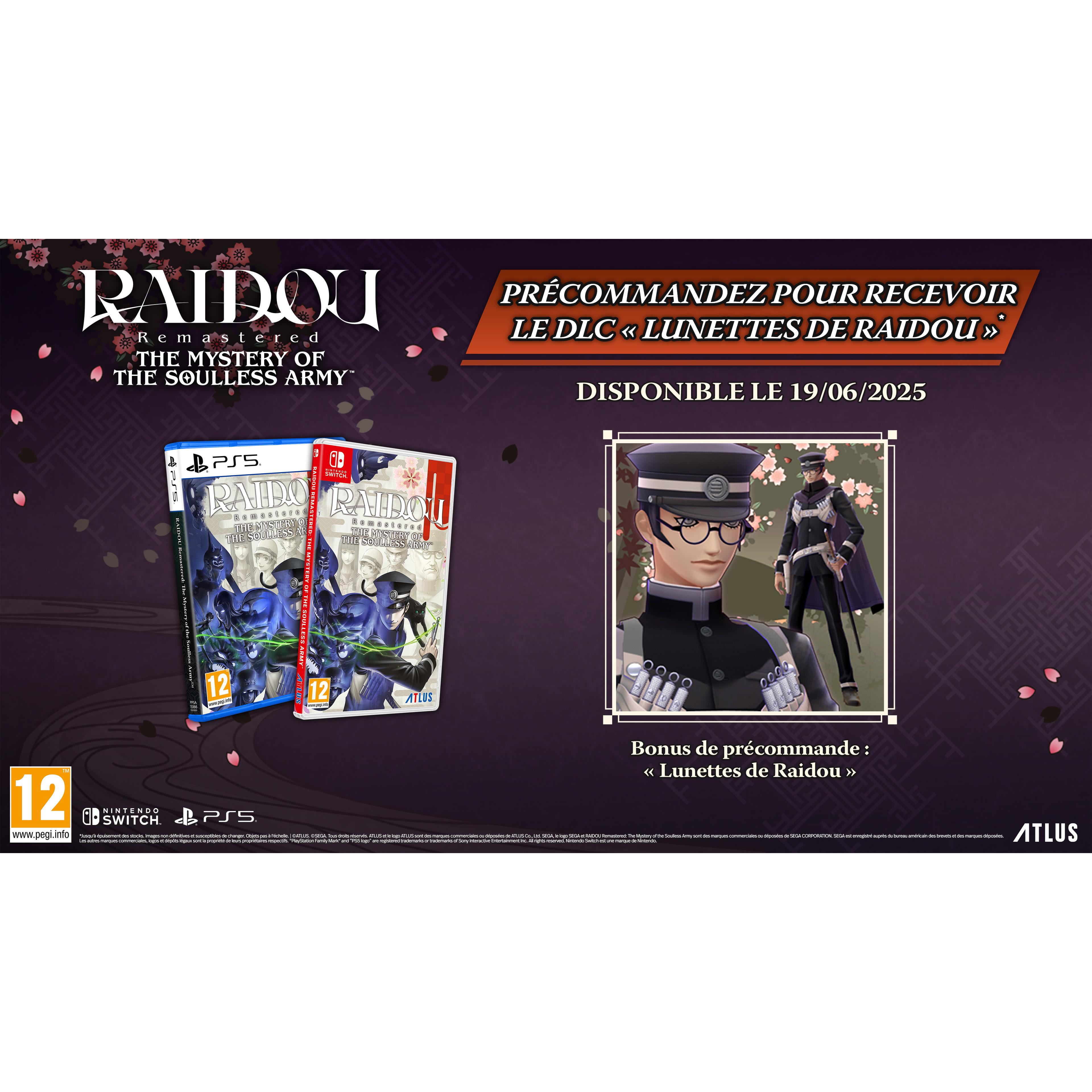 Voir la diapositive 2 : RAIDOU Remastered: The Mystery of the Soulless Army Nintendo Switch