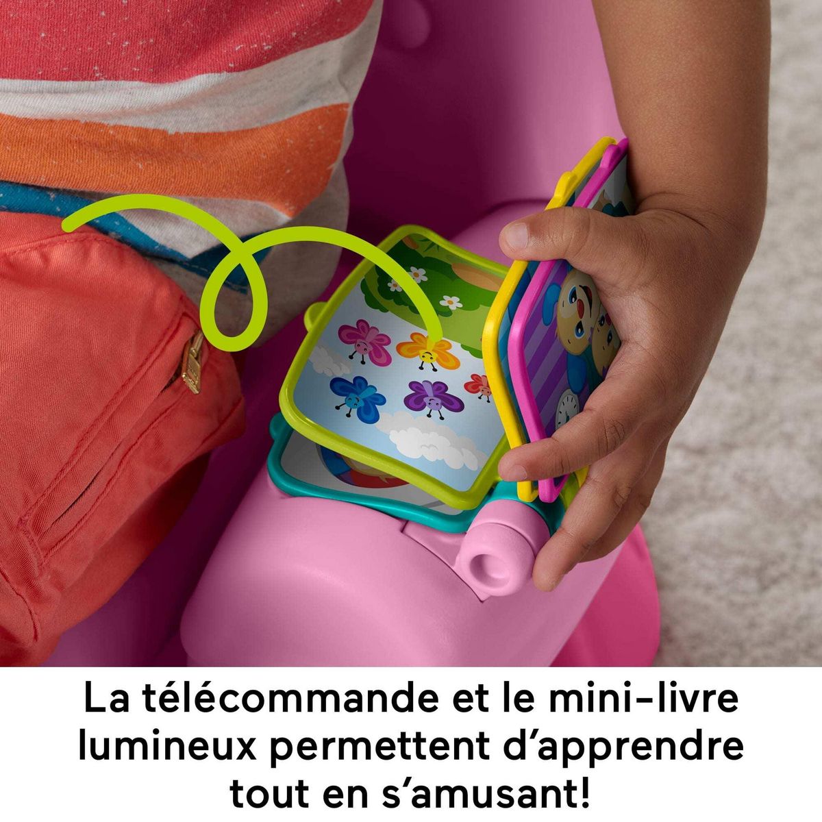 MATTEL Mon fauteuil musical rose