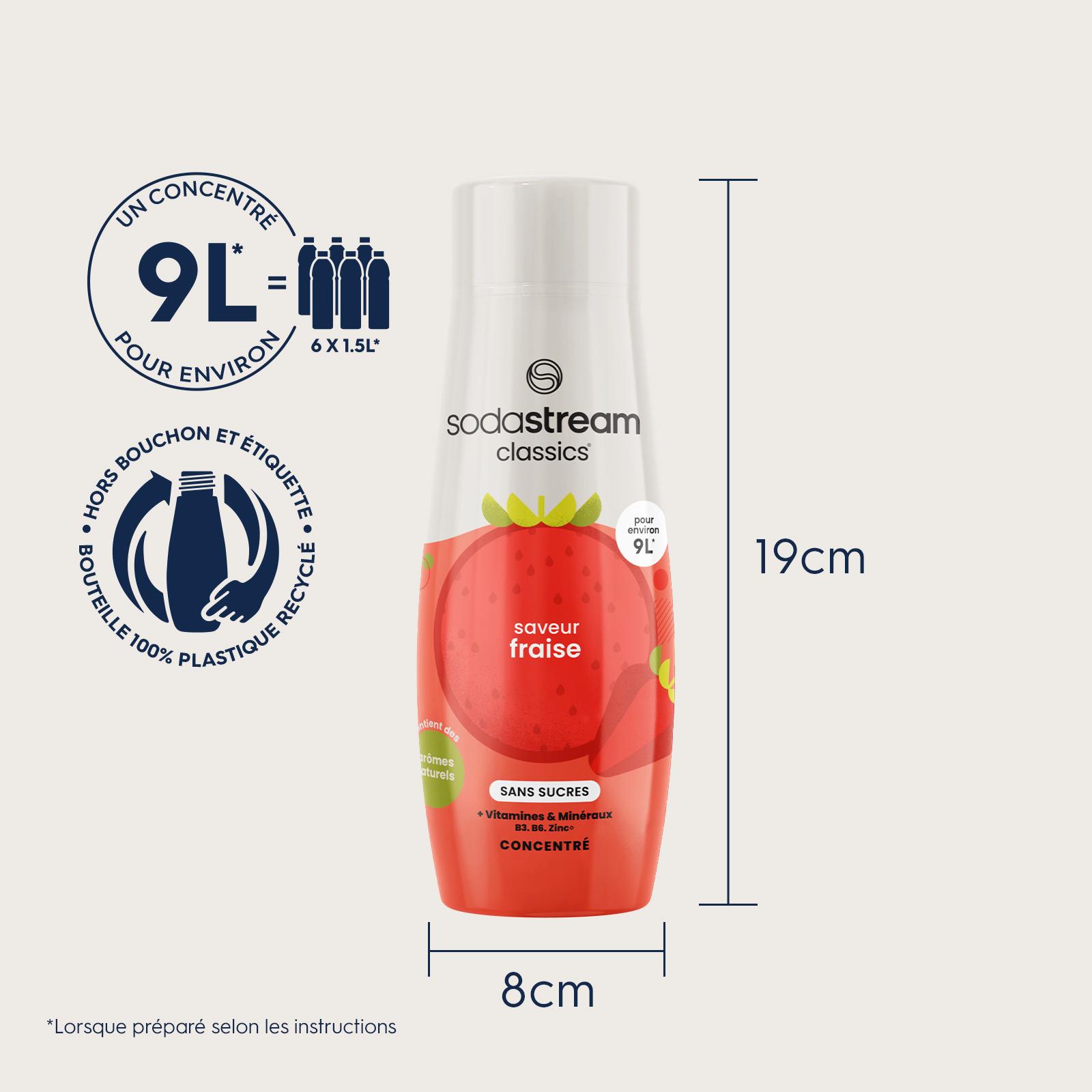 Voir la diapositive 5 : SODASTREAM Concentré à soda fraise sans sucres