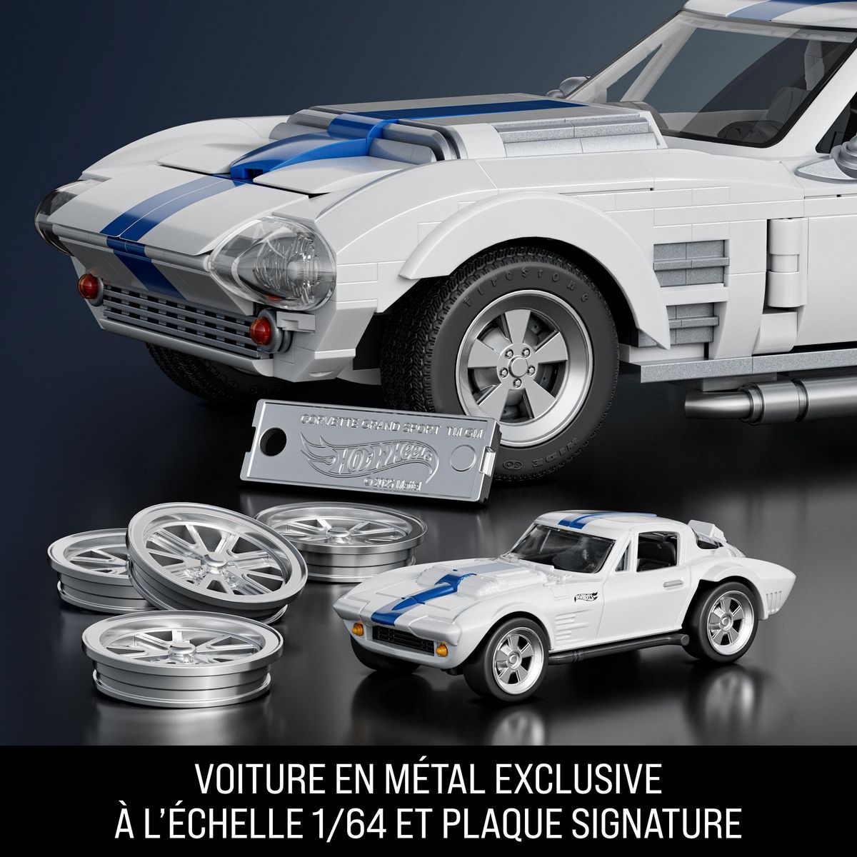 MATTEL Jeu de construction véhicule Corvette Hot Wheels