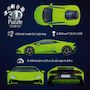 Voir la diapositive 3 : RAVENSBURGER Puzzle 3D Iconics Lamborghini Huracan EVO - Verte