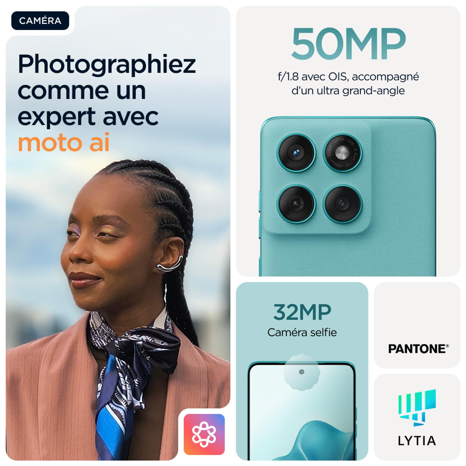Voir la diapositive 4 : MOTOROLA Edge 60 Fusion 8GO 256Go - Bleu