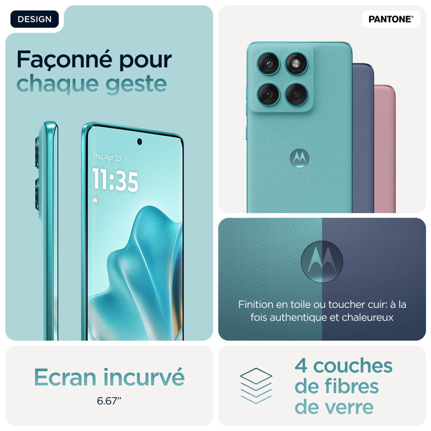 Voir la diapositive 5 : MOTOROLA Edge 60 Fusion 8GO 256Go - Bleu