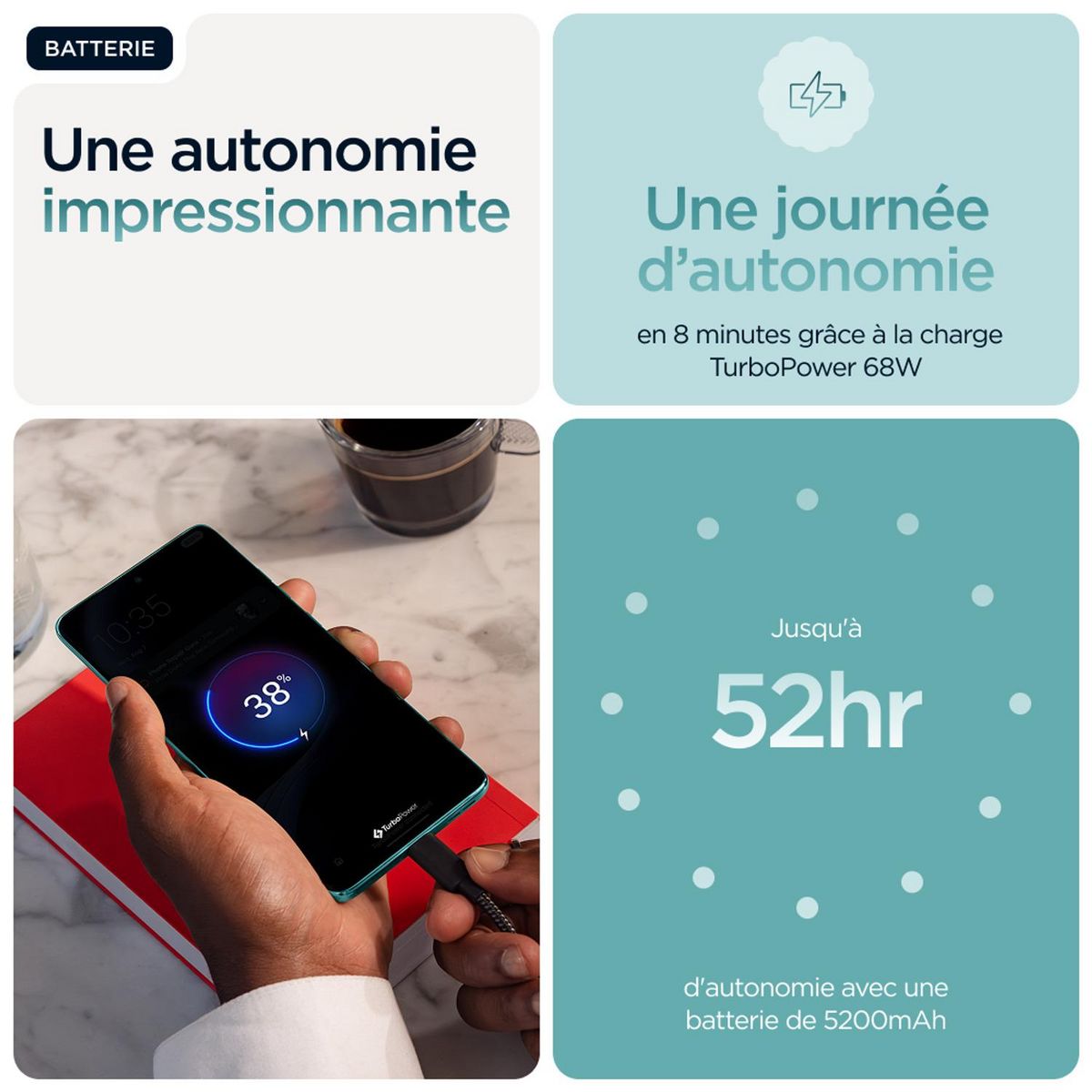 MOTOROLA Edge 60 Fusion 8GO 256Go - Bleu