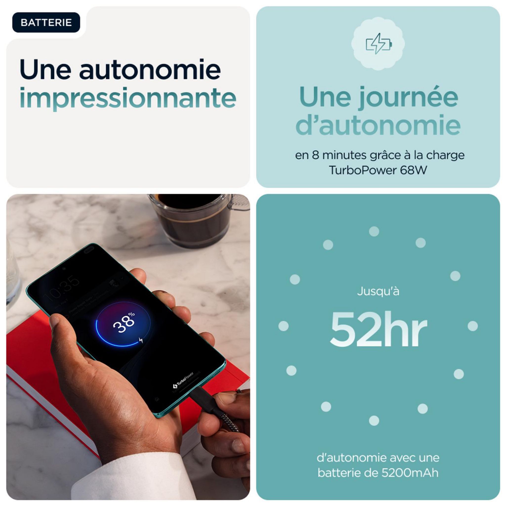 Voir la diapositive 8 : MOTOROLA Edge 60 Fusion 8GO 256Go - Bleu